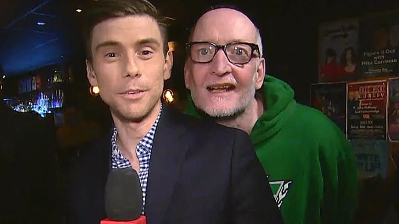 CBC Reporter Chris Glover and Moose Jaw born Boyd Banks