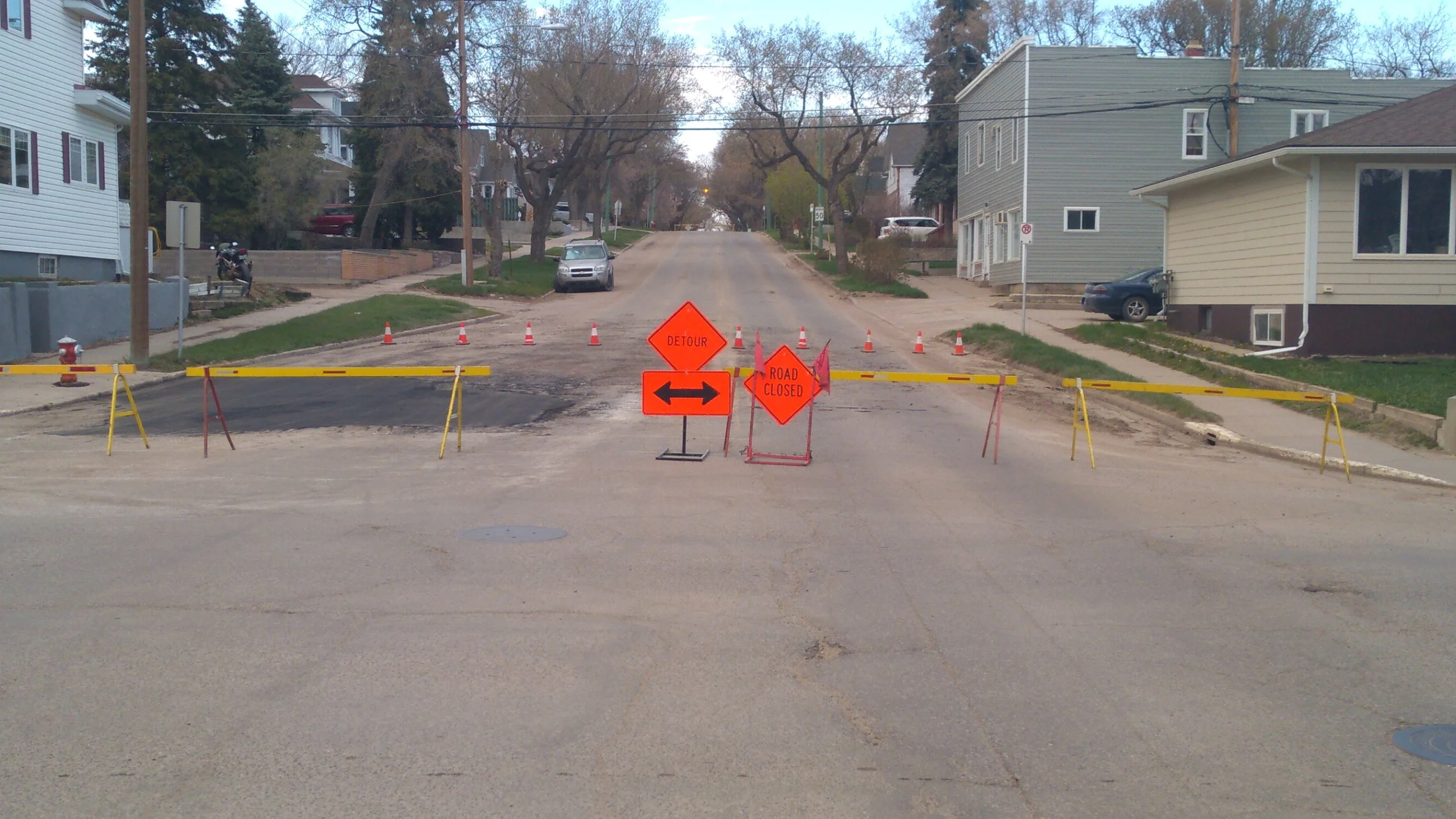 Road Closed For Street Repair