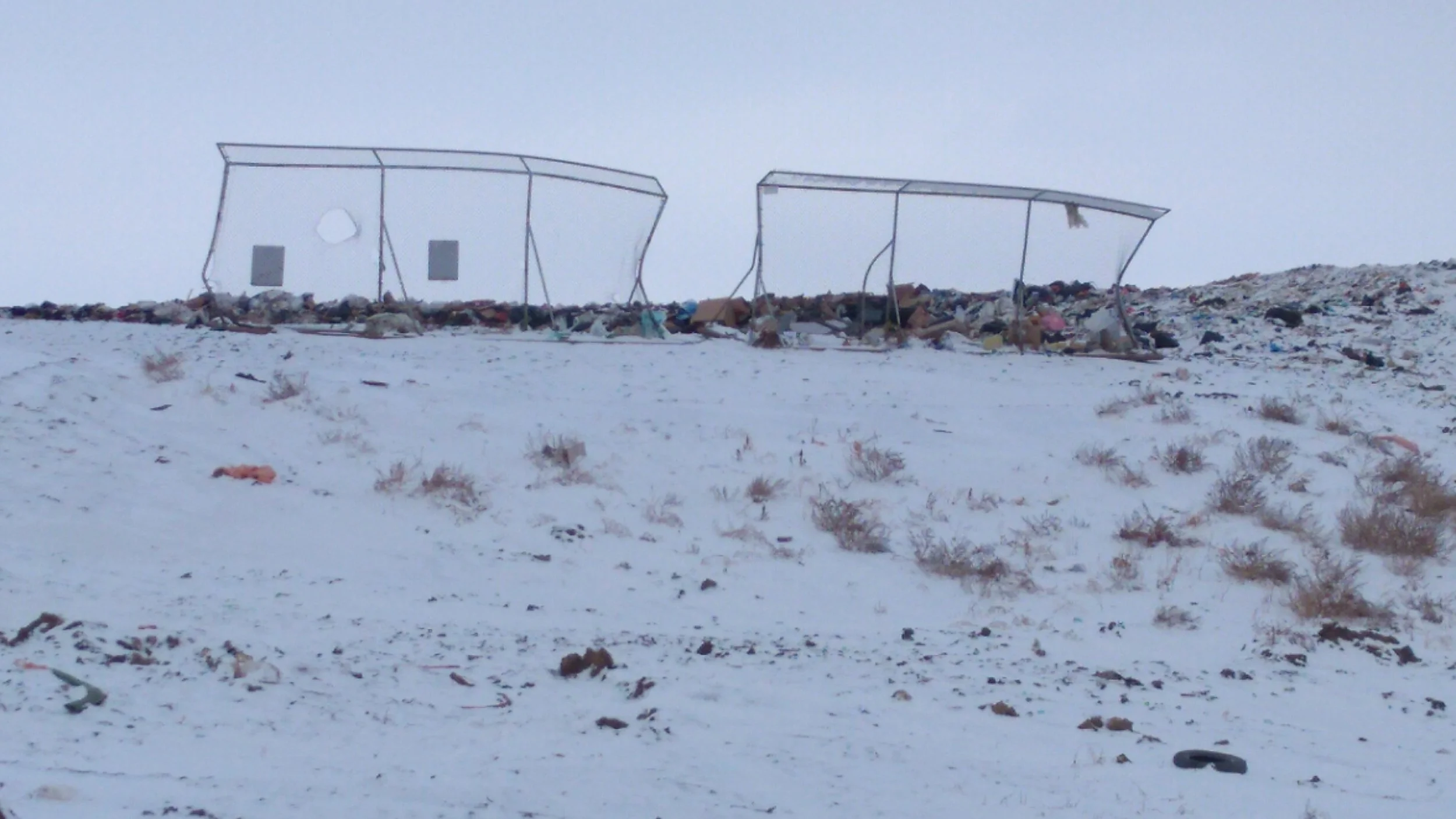 Portable Fencing at the Landfill - MJ Independent File Photo
