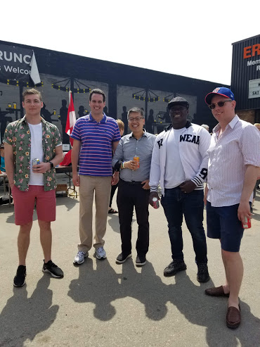 Erin Weir (second from left) with Victor Lau (third from the left) - Submitted Photo