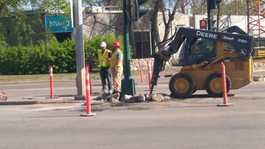 Cement Work On Manitoba Street