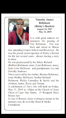 In Memorium - Timothy Robinson