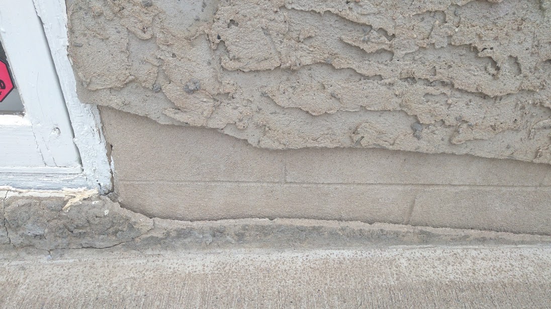 The parging is set to be replaced at the former Chinese United Church to prevent against water damage concerns