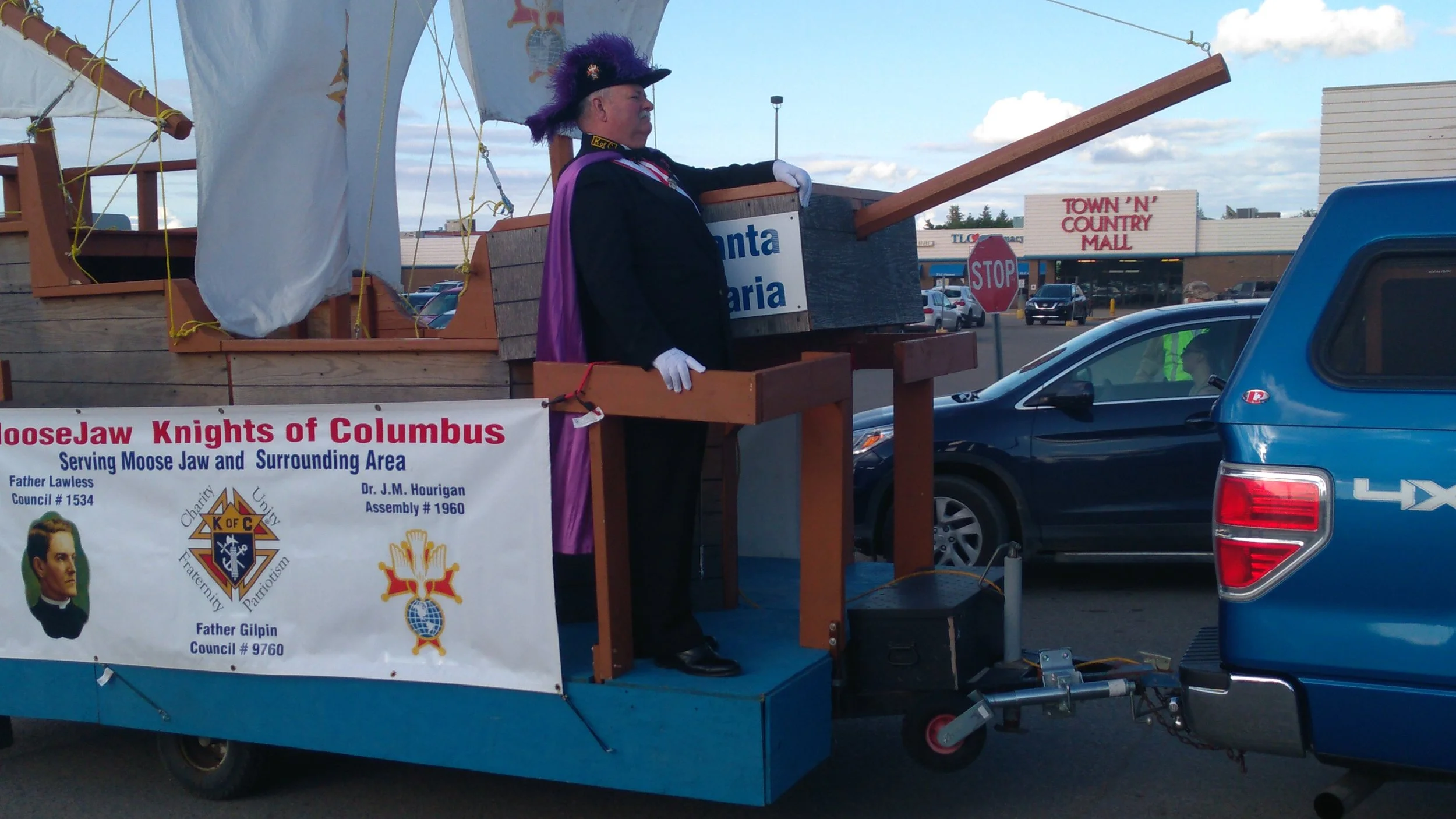 The Moose Jaw Chapter of the Knights Of Columbus Brought Out the Santa Maria