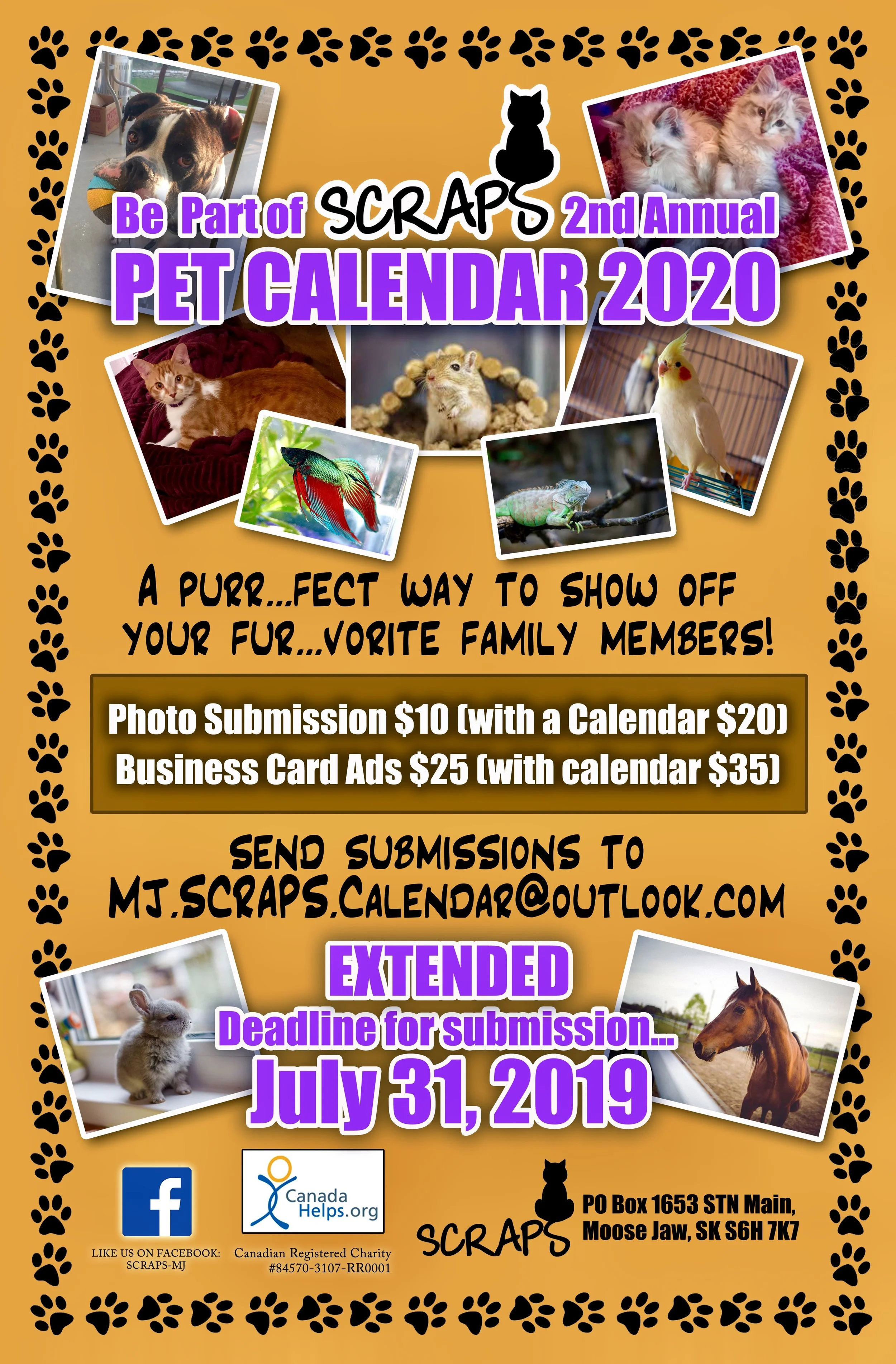 SCRAPS Seeks Calendar Submissions