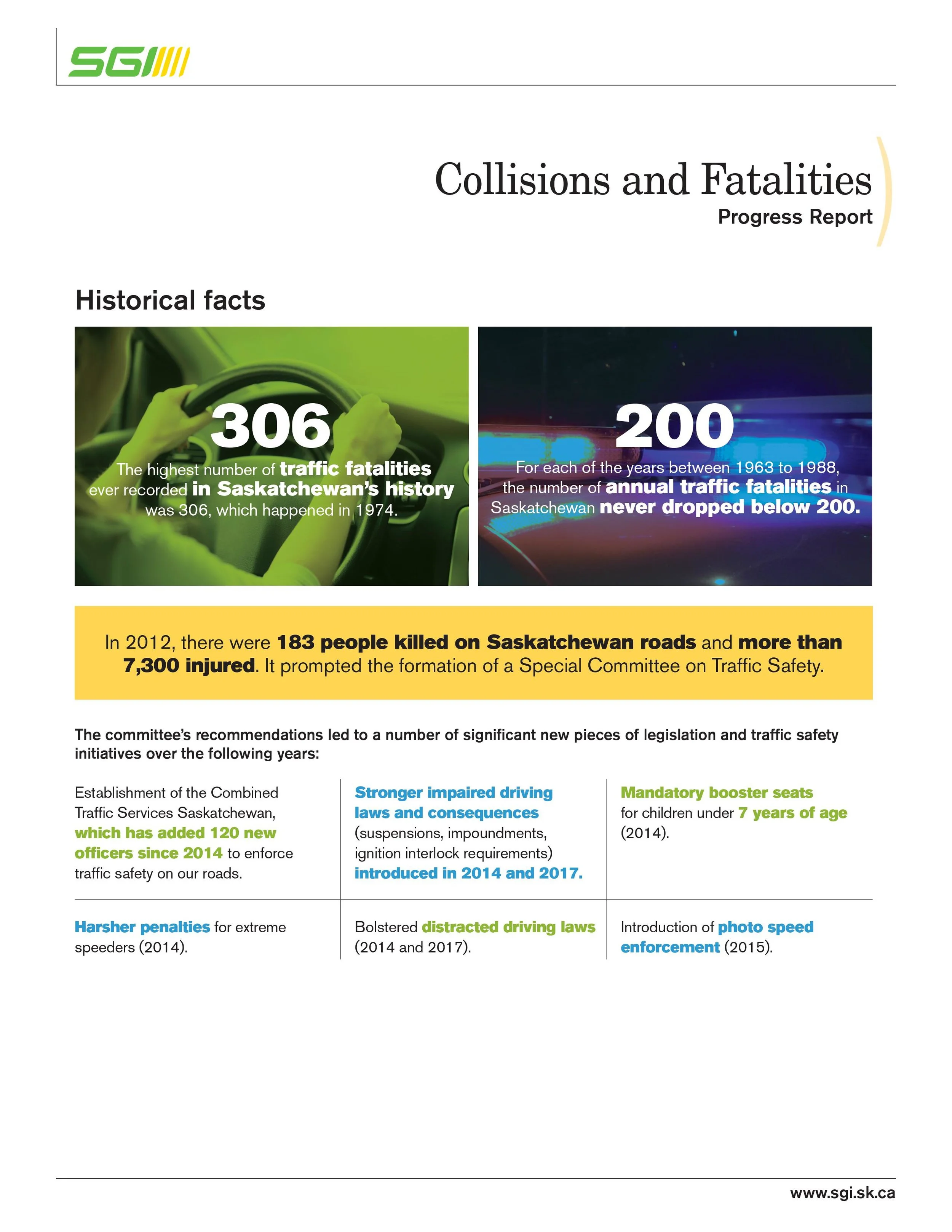 SGI Reports Drop In Traffic Fatalities And Injuries In 2018 — MJ ...