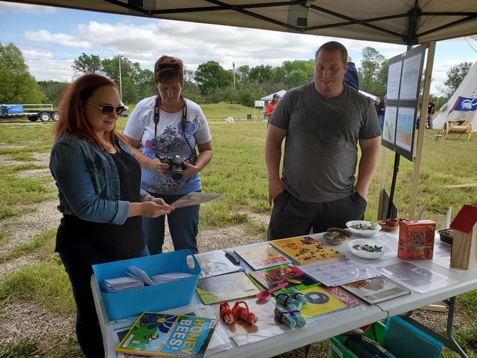 My “Buzzfest” display on bees. The bee has now been declared the most important species on earth. - Photo by Kimberly Epp