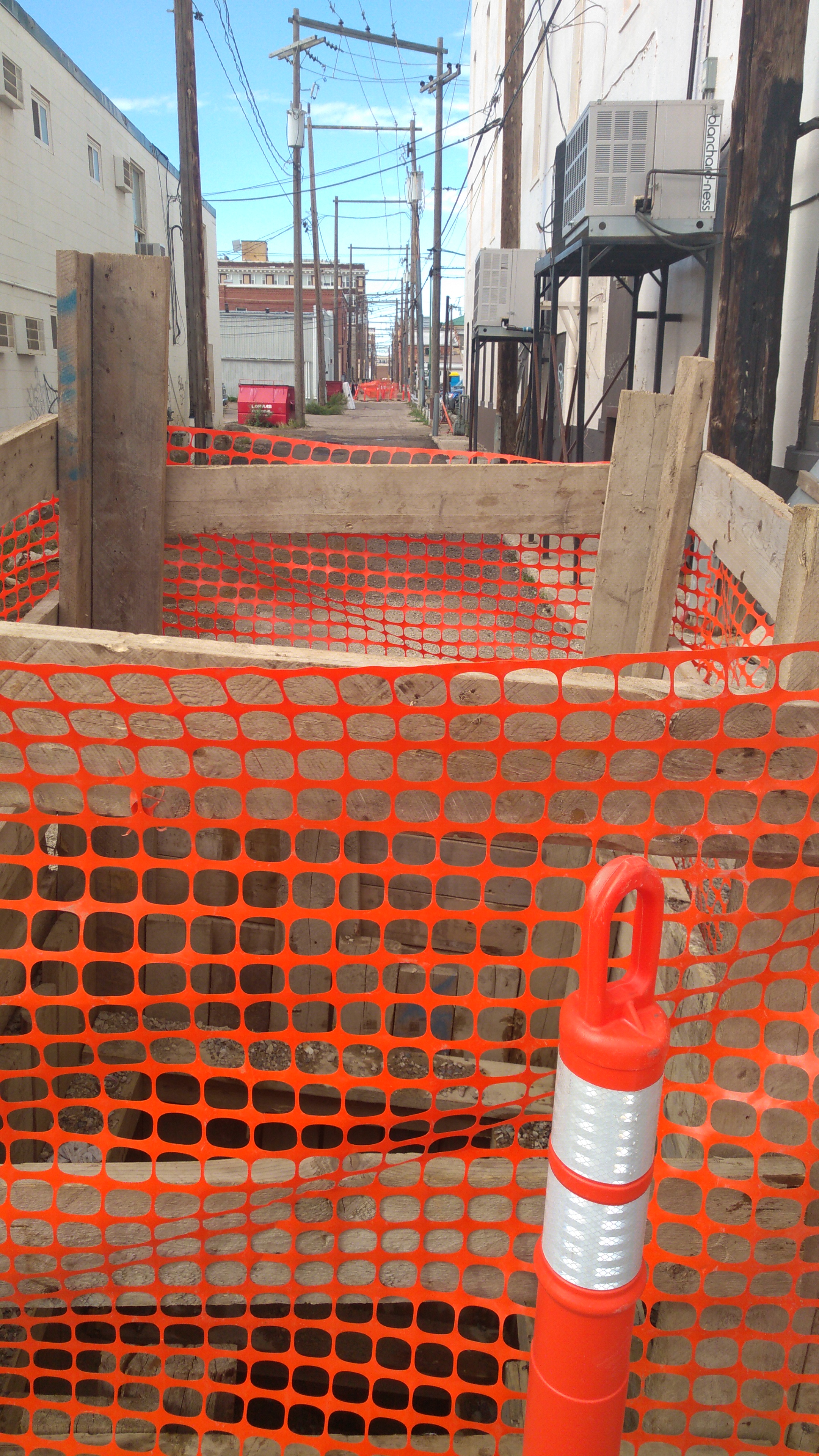 A project in the alley next to the Park Hotel