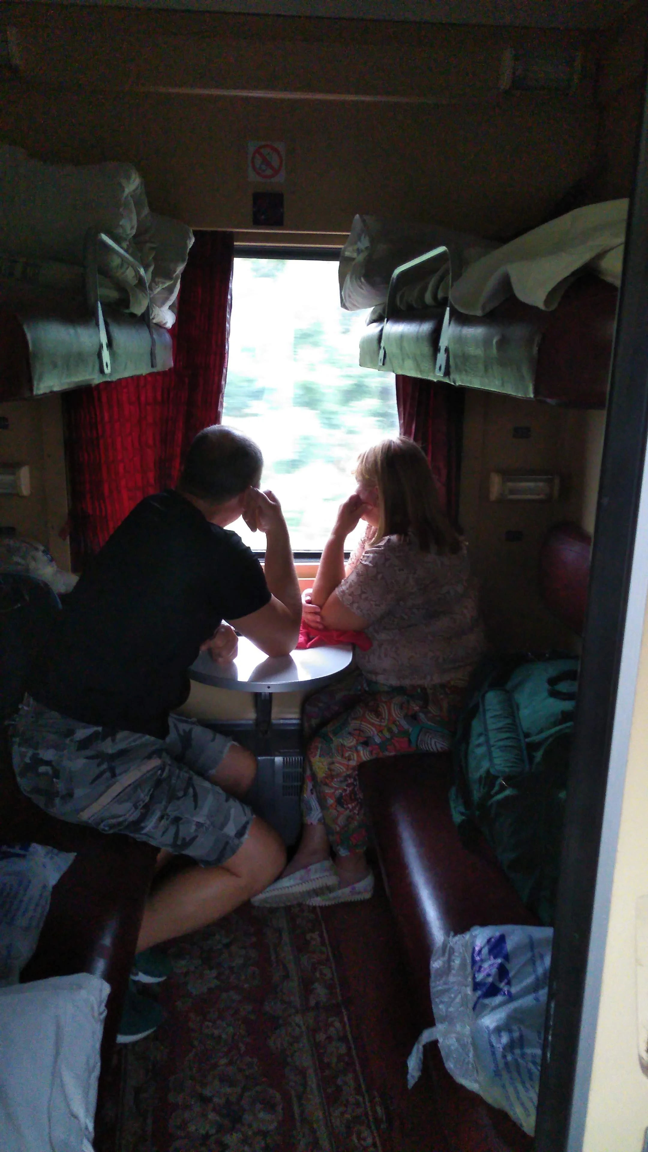 The train affords the opportunity to look at the countryside