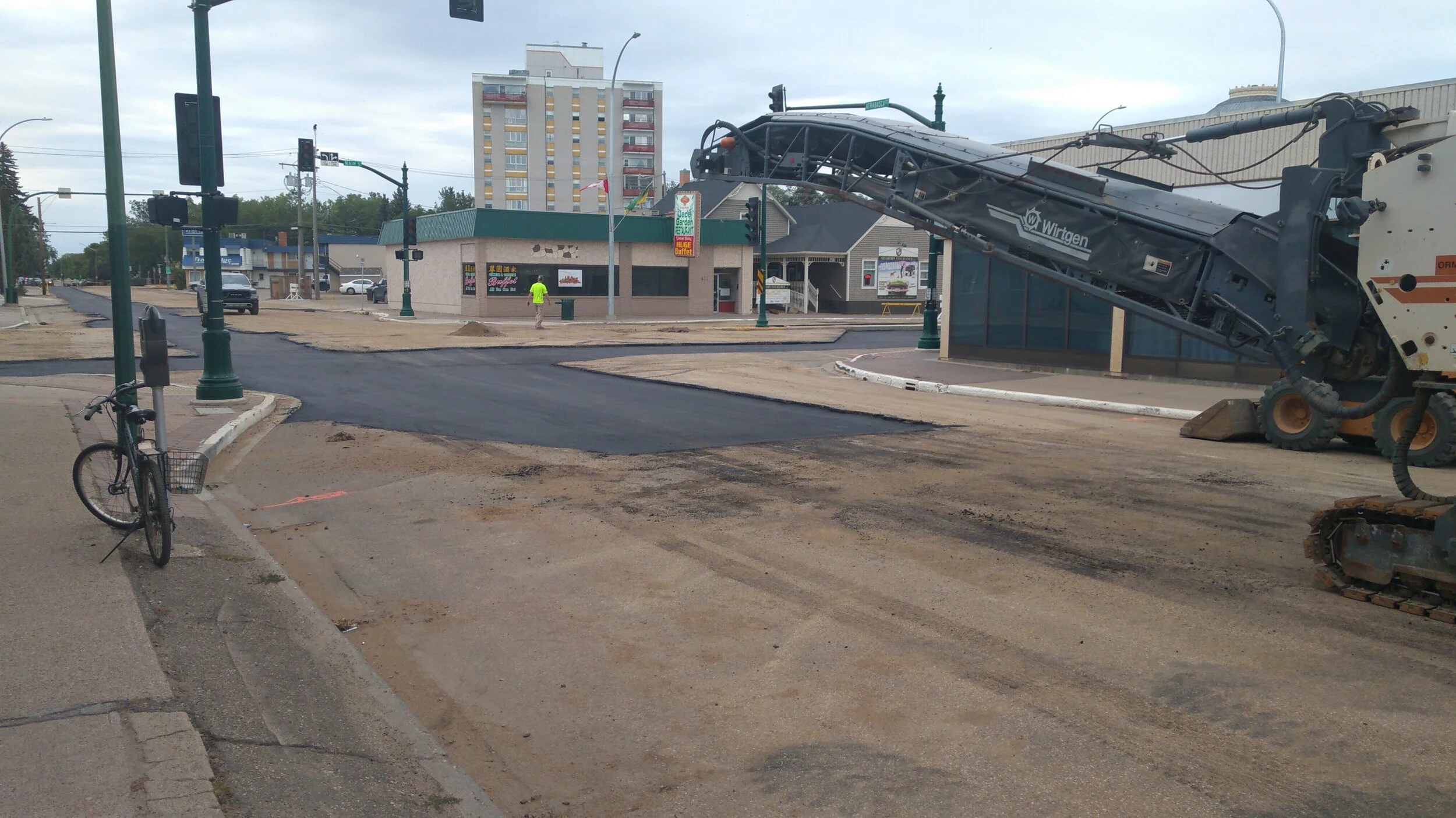 A look at some of the work underway at the intersection of Athabasca and Main Street N - MJ Independent File Photo