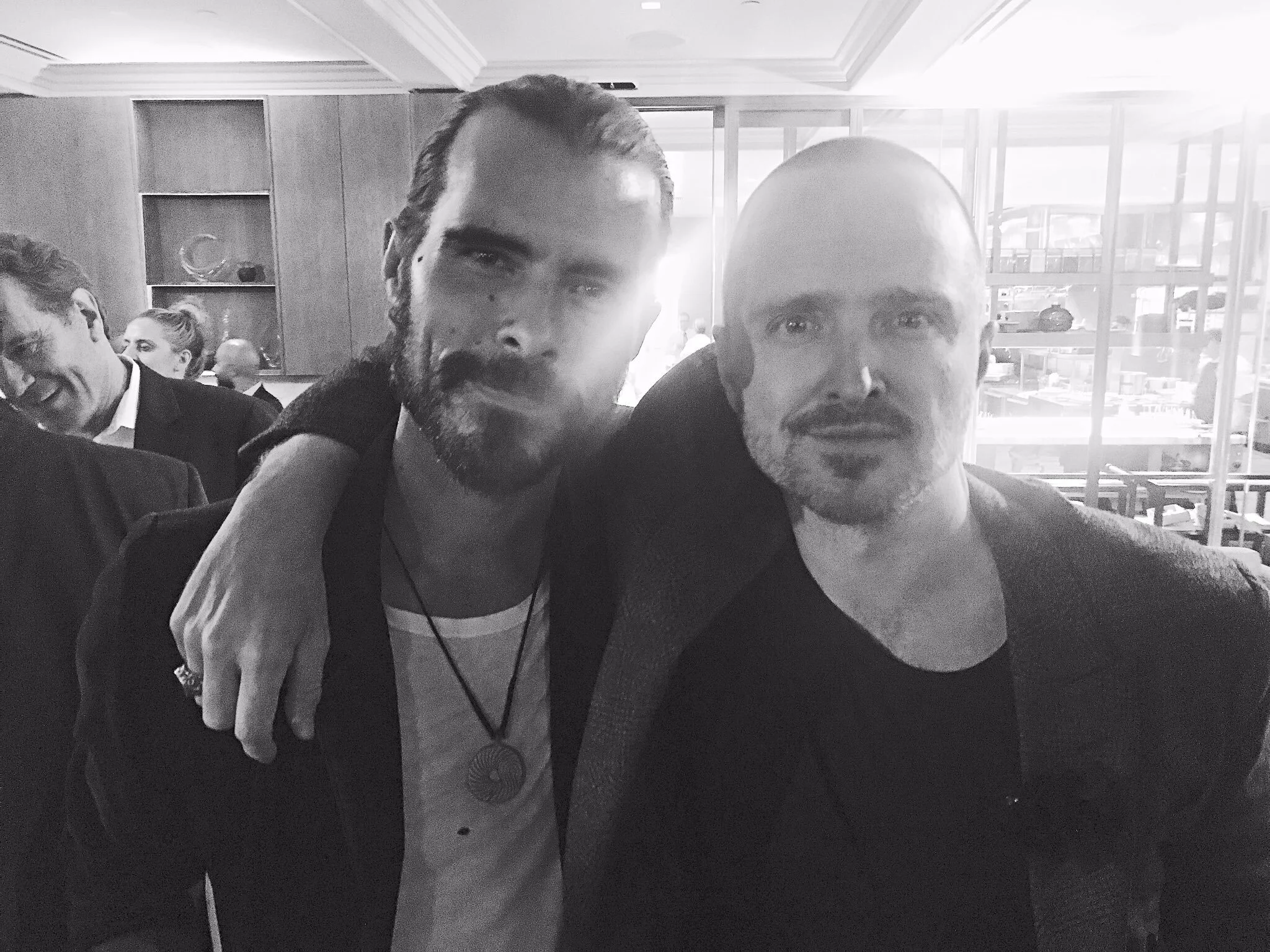Reuben with Aaron Paul (Jesse Pinkman) at the Red Carpet event for El Camino - submitted photo