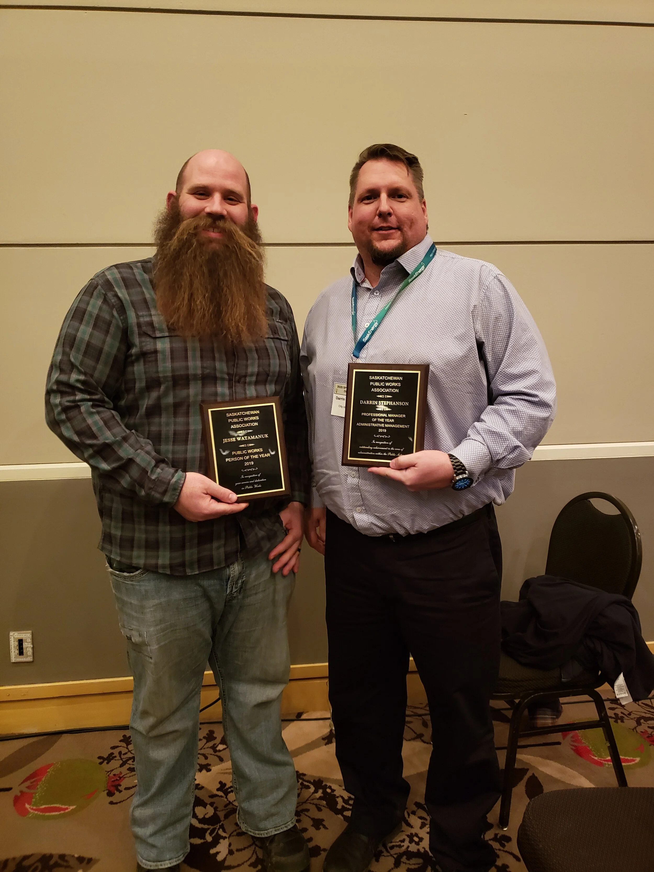Two City Employees Receive Awards 