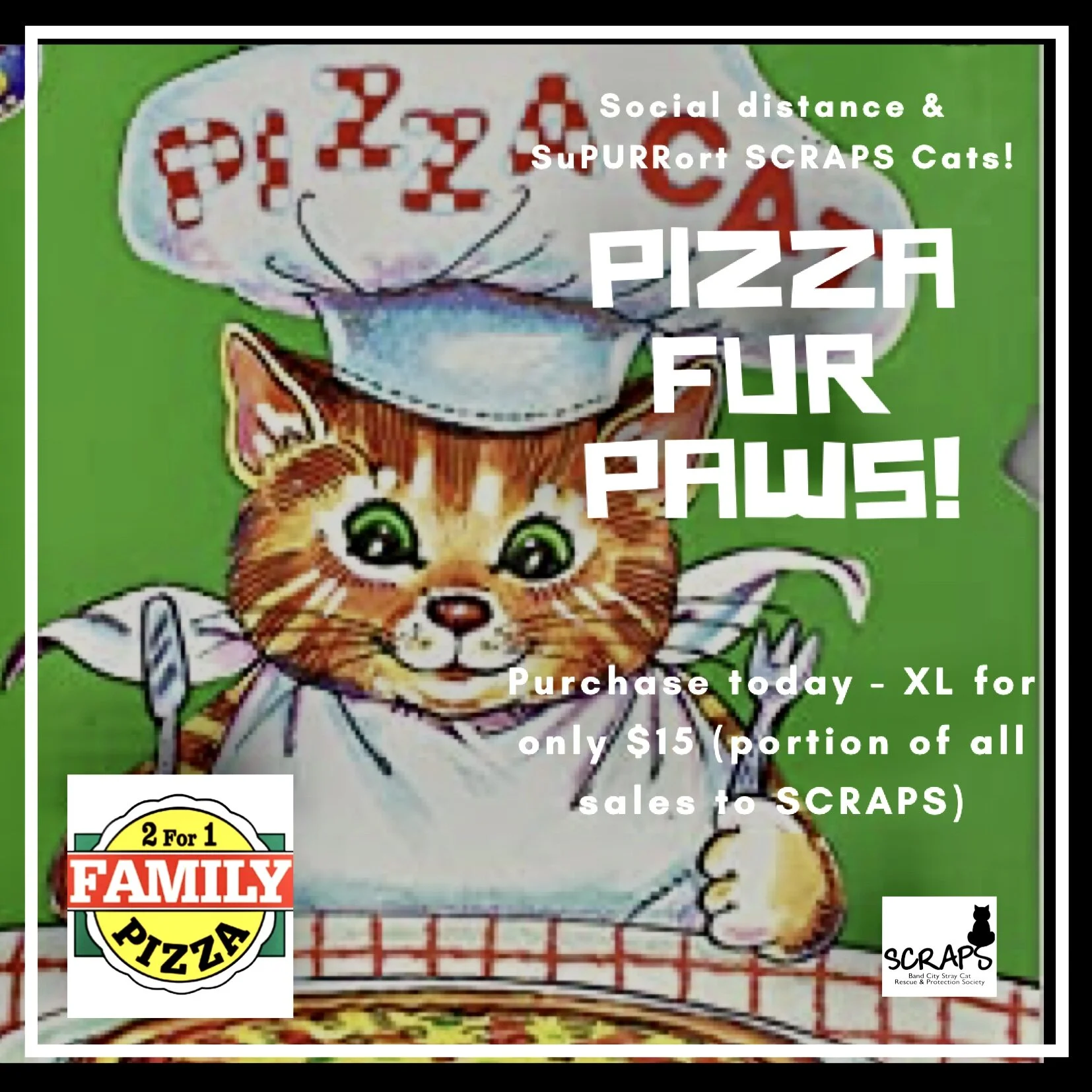 SCRAPS Announces Pizza Fundraiser