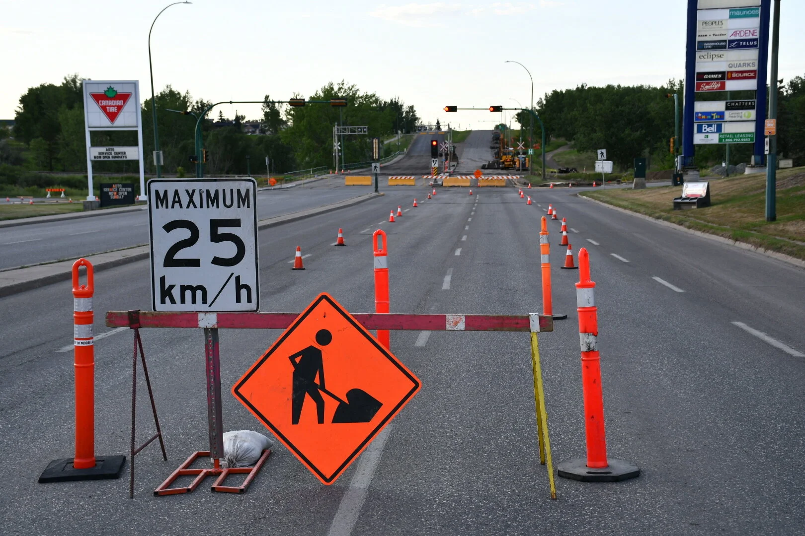 Construction Zones Force Temporary Road Closures 