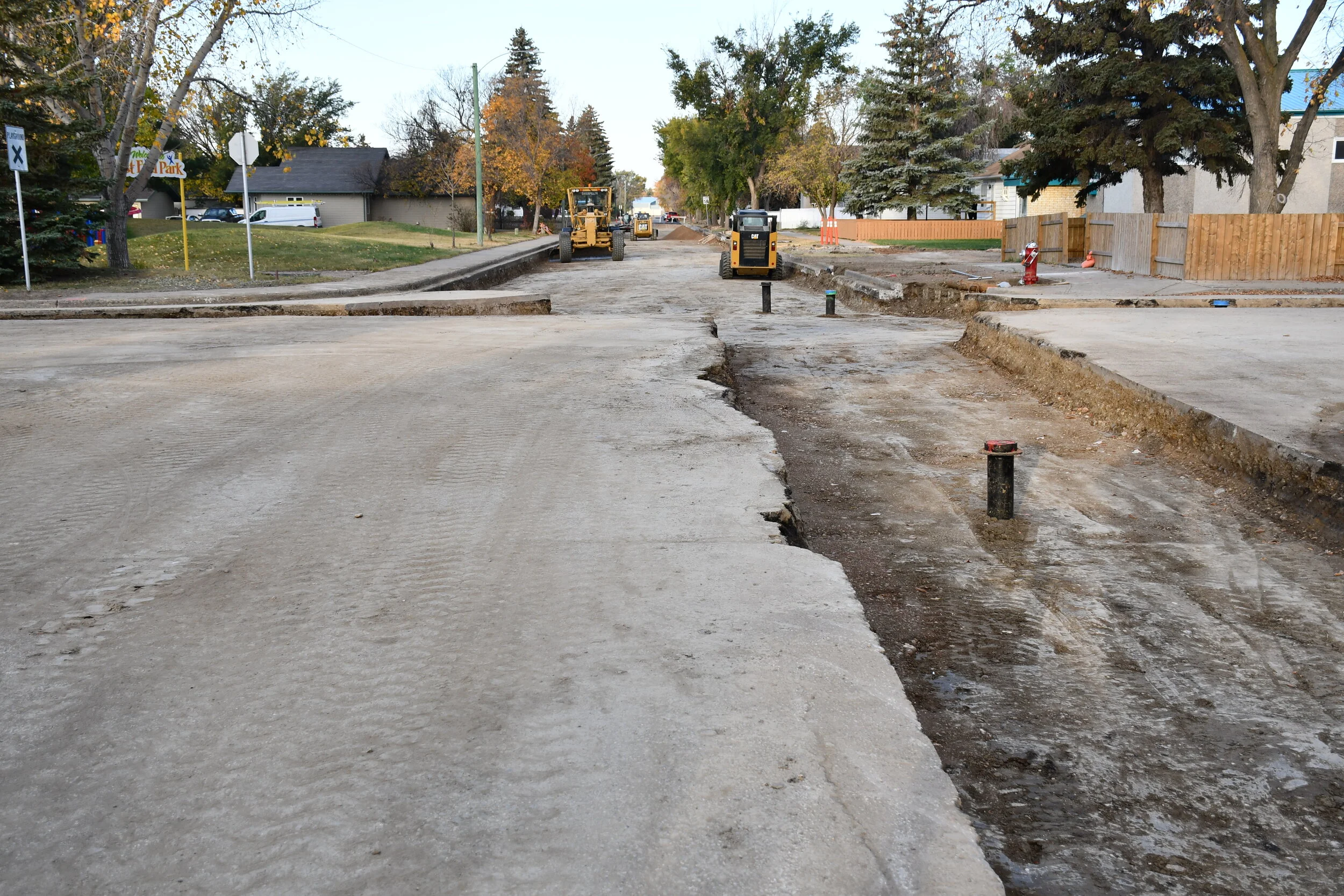 Work Continues On Cast Iron Water Main Construction As More Work Is Complete