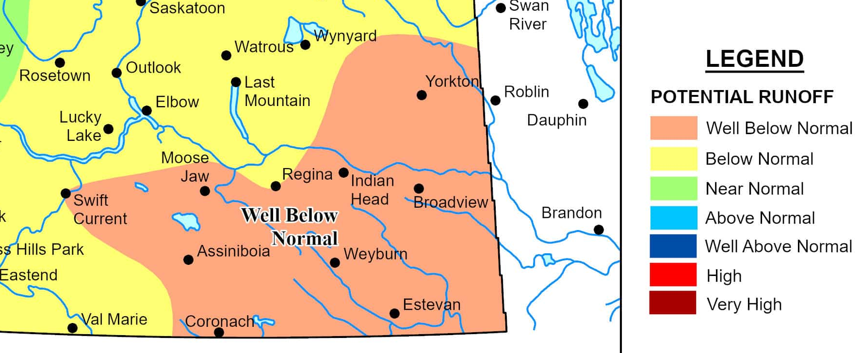 Well Below Normal Runoff Predicted In Moose Jaw Region