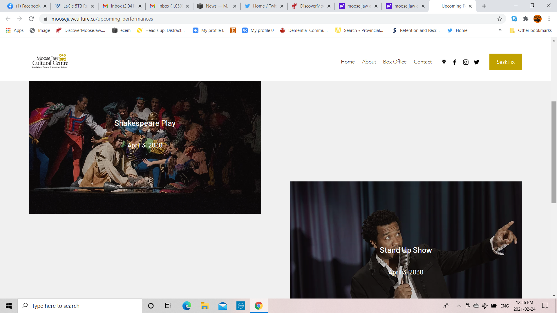Despite Web Page Saying Otherwise Cultural Centre Foresees Shows Prior To 2030