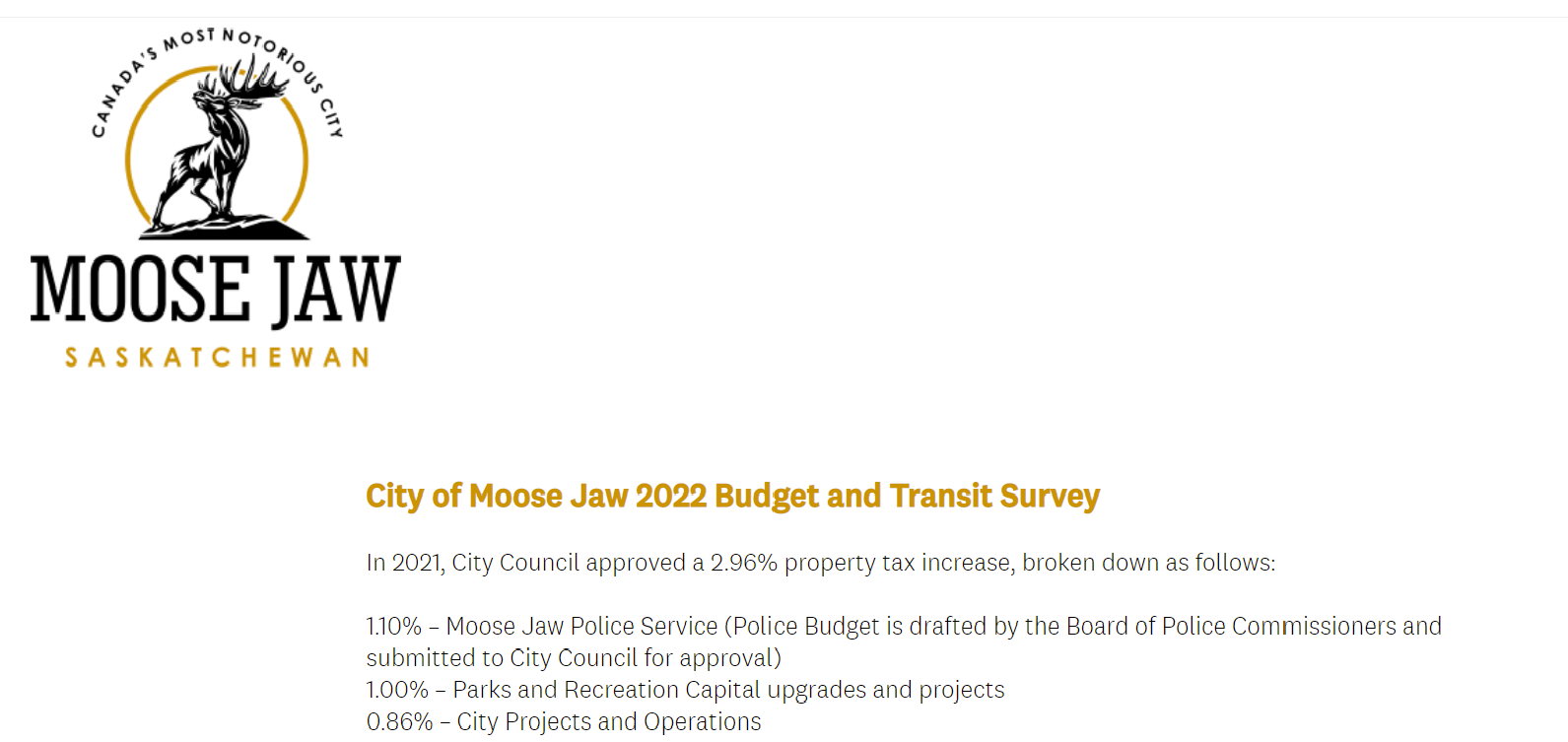 City Opens On-Line Survey On Budget And Transit