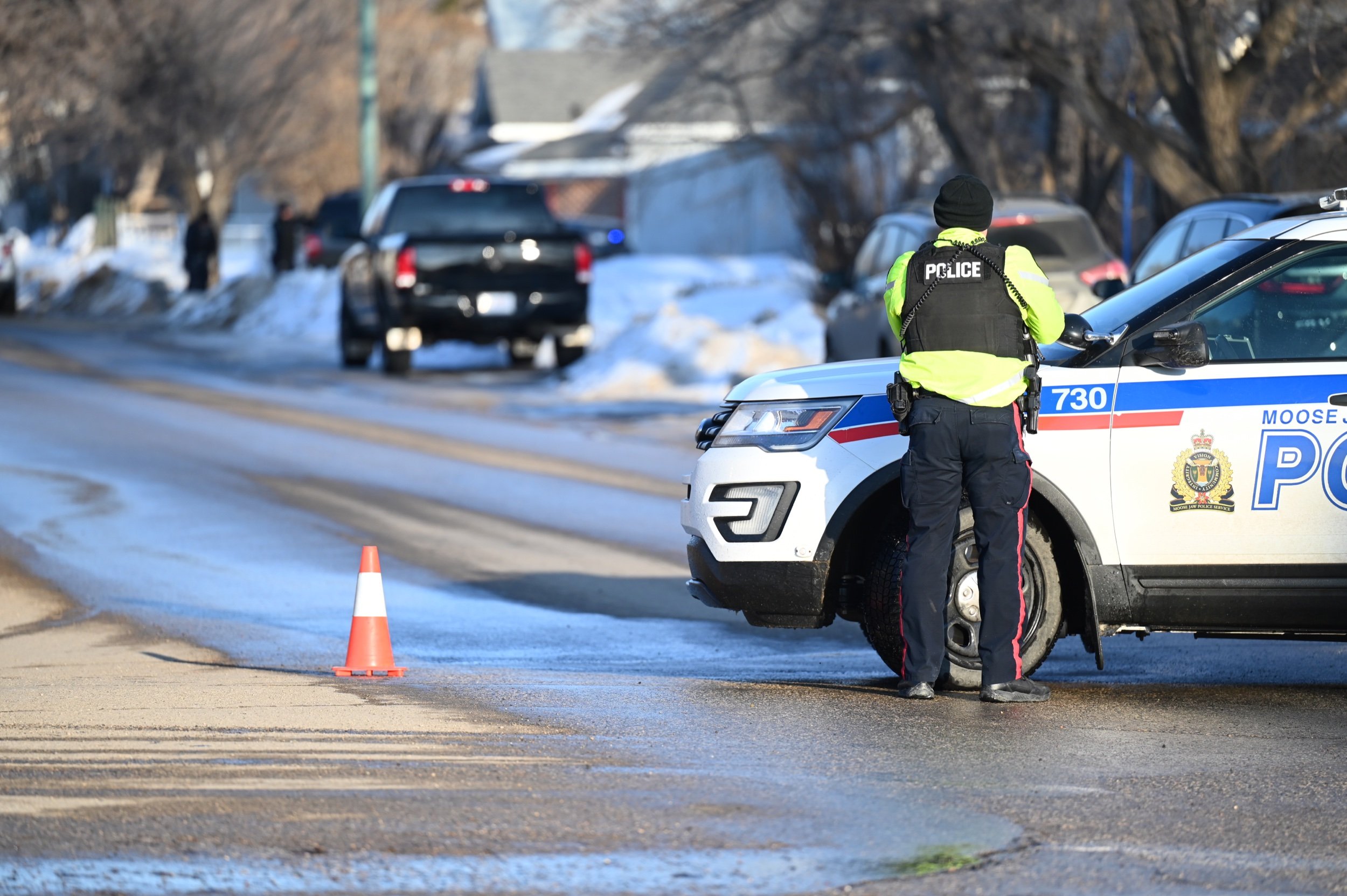 Police Surround Home - Weapons Drawn