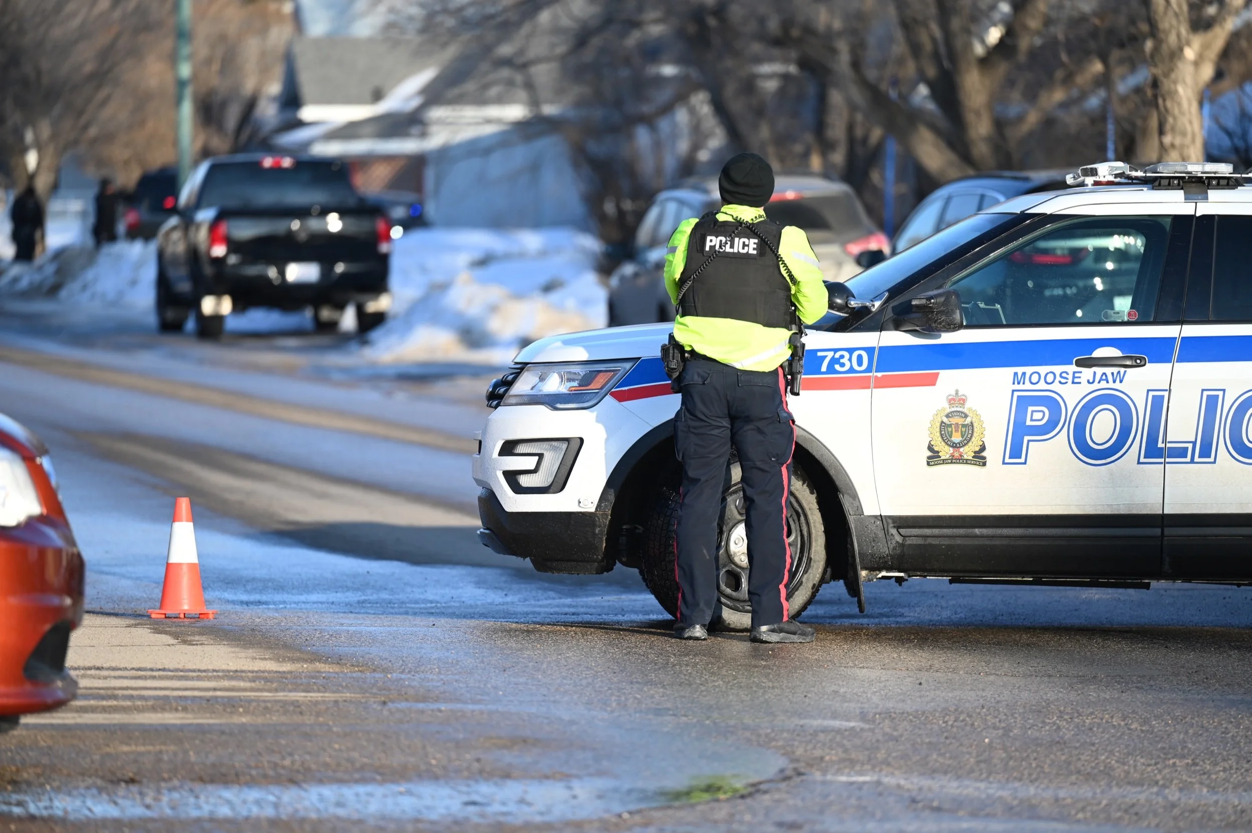 Police Surround Home - Weapons Drawn