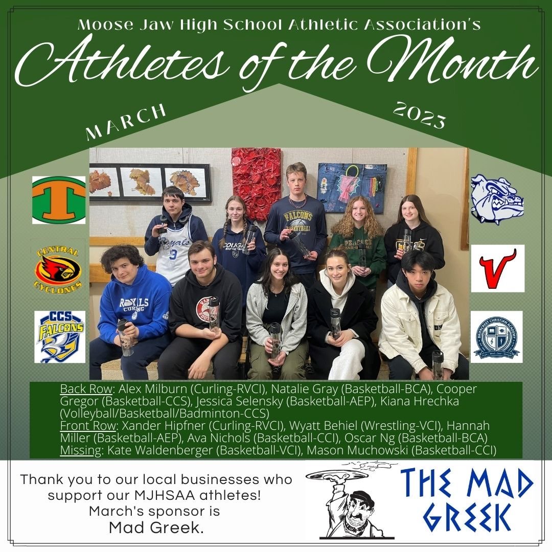 High School Athletes Of The Month For March 2023