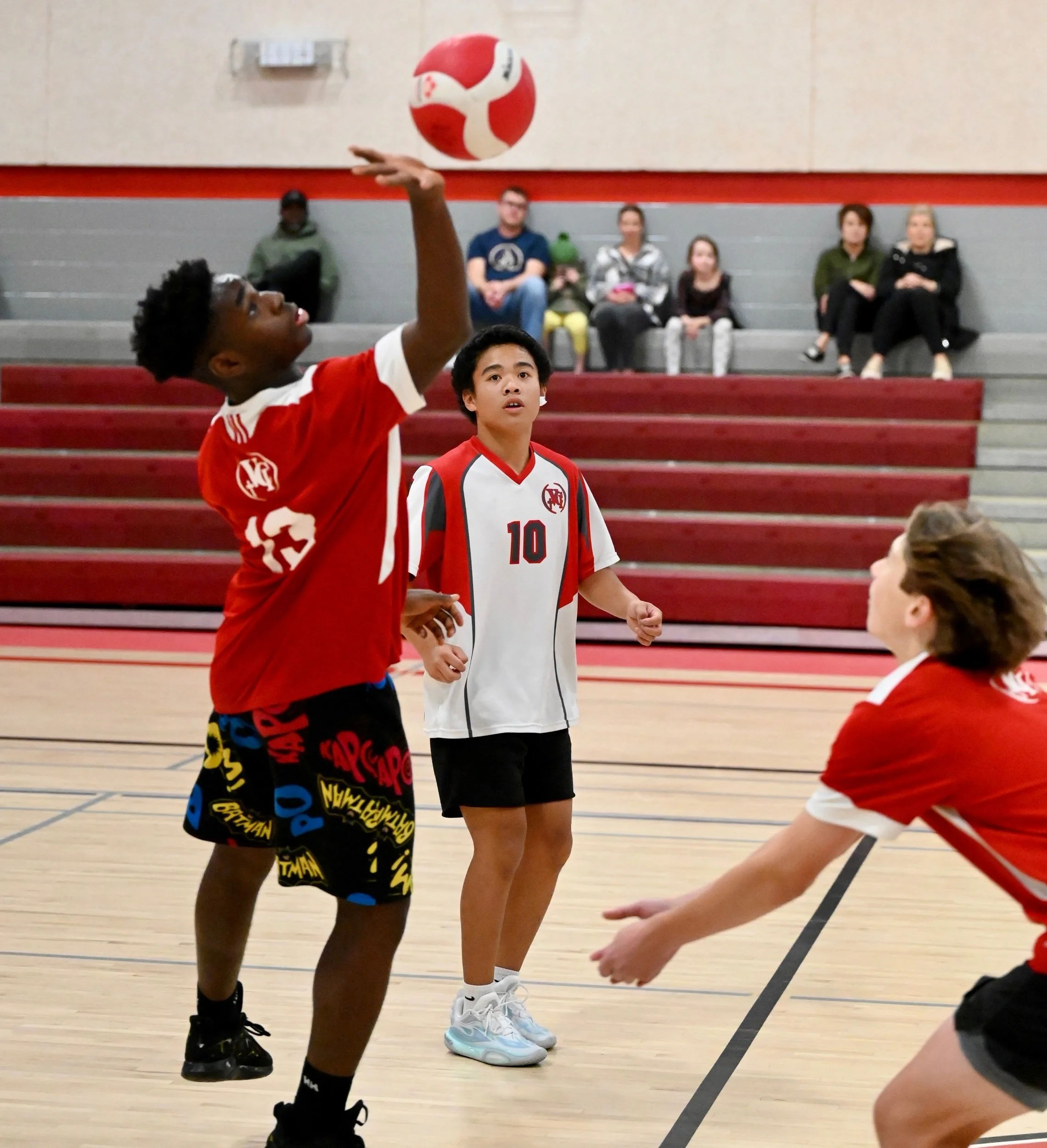 Vanier Defeats Notre Dame In Junior Boys Volleyball - Photo Feature Game