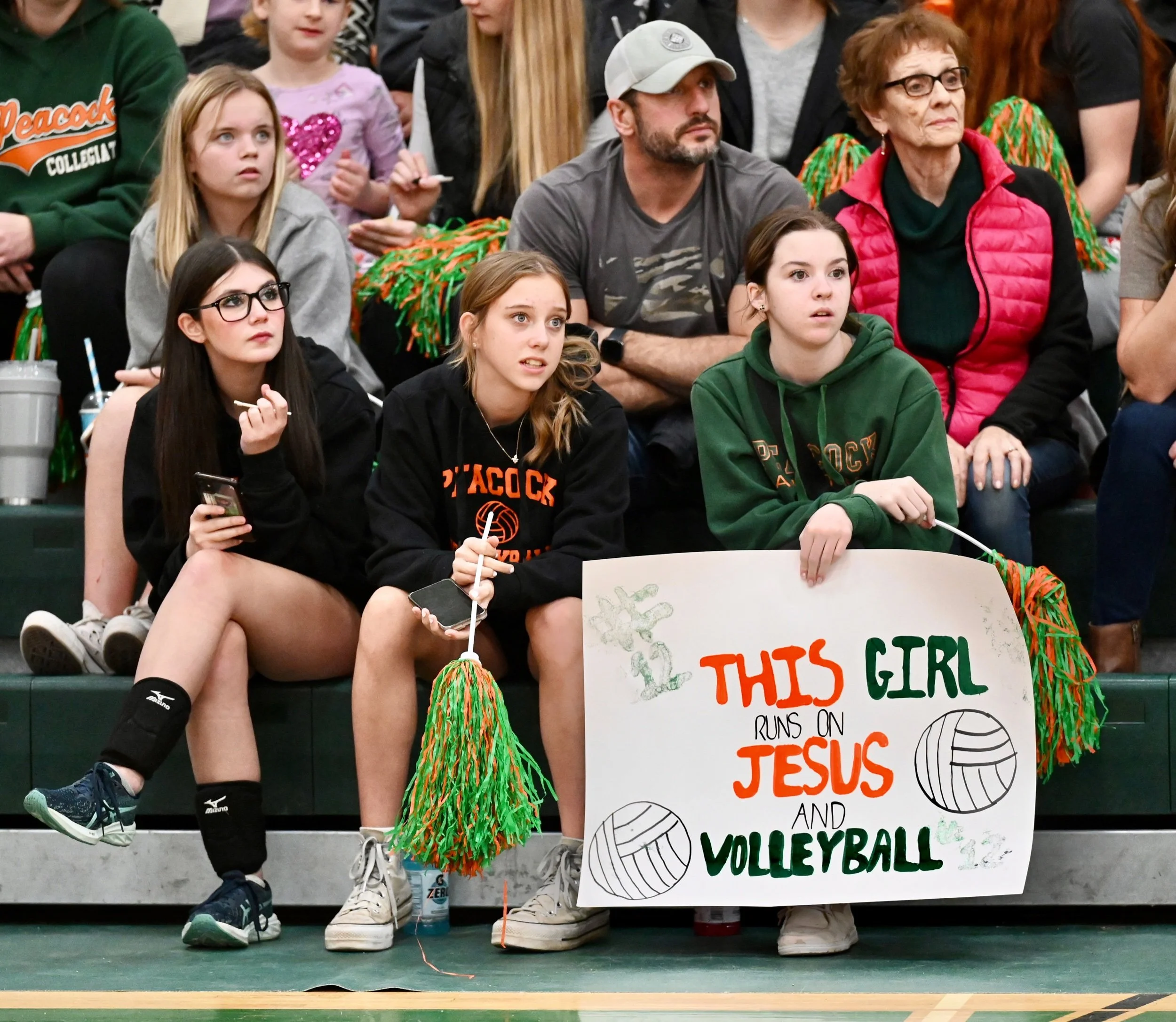 What happened in the high school junior/JV girls volleyball playoffs?