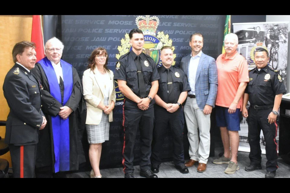 Two new officers sworn in to serve with the Moose Jaw Police Service