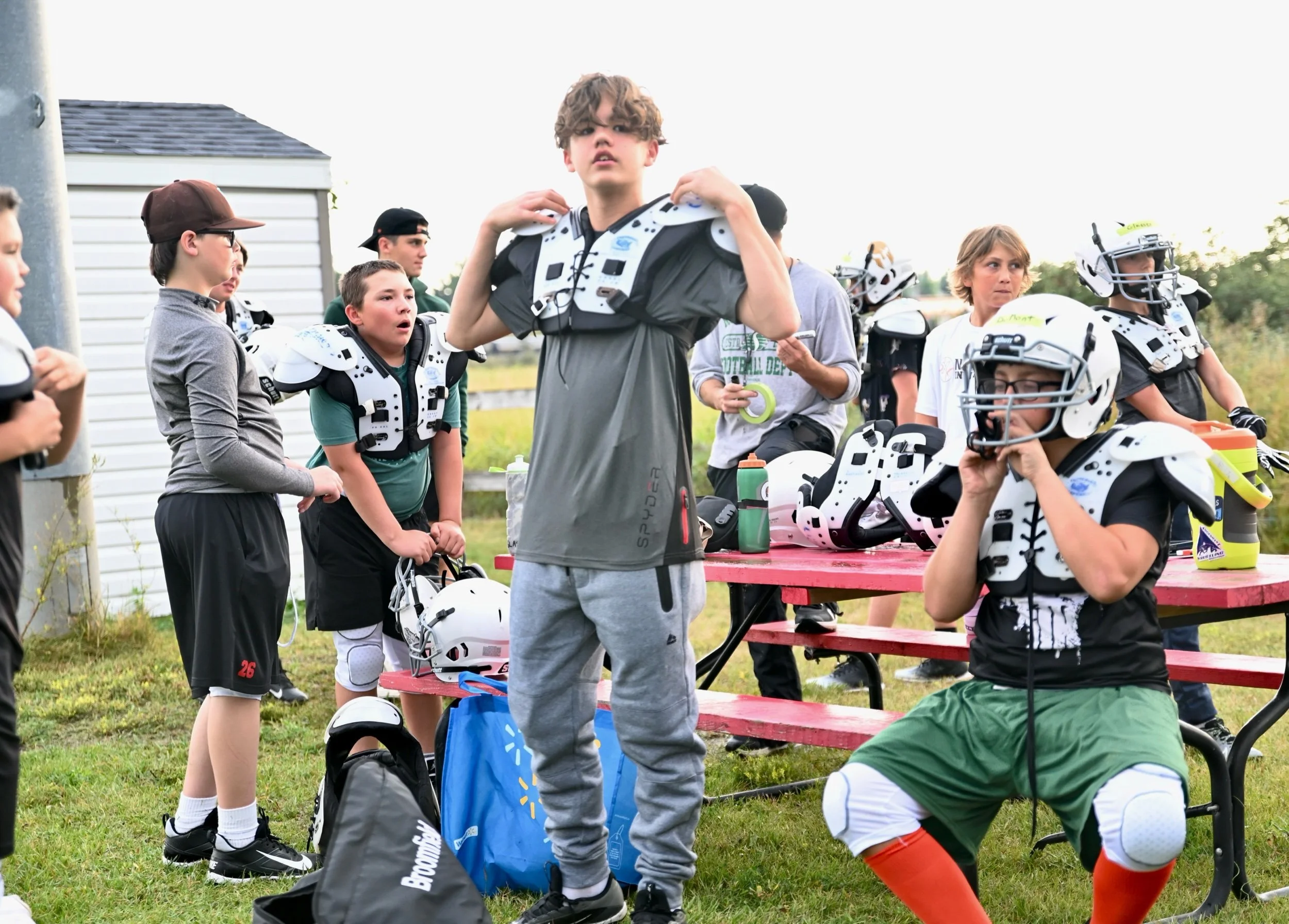 Clearing Skies Greet Opening Practice For Minor Football