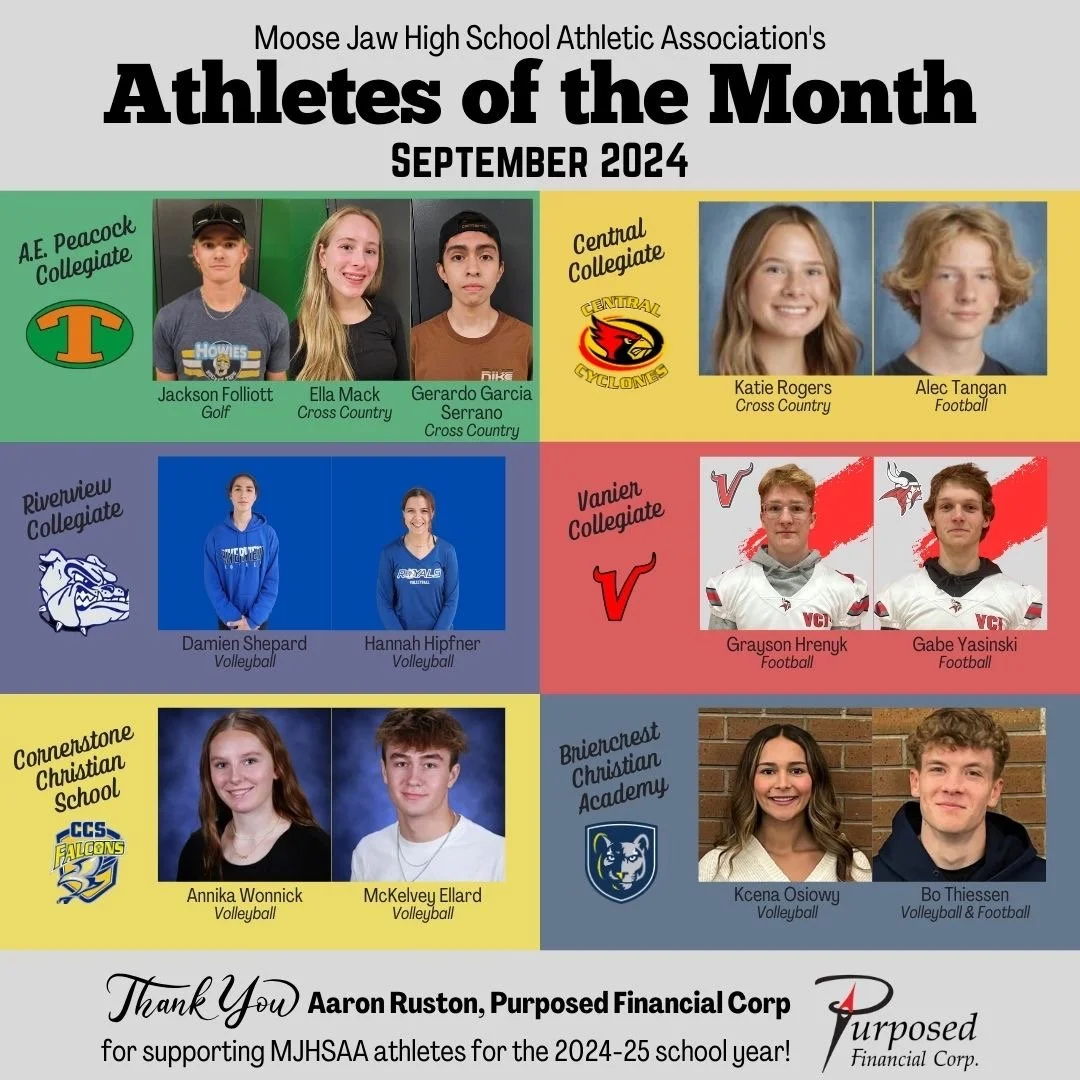 High School Athletes Of The Month For September 2024