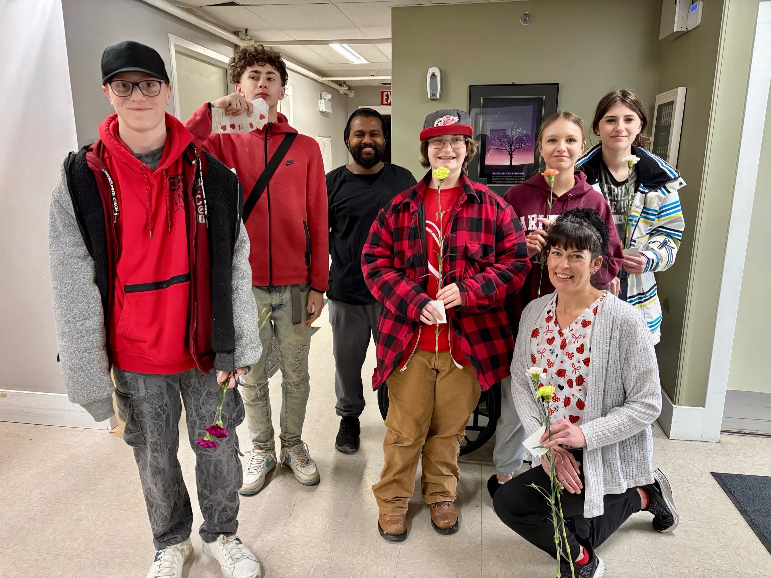 Phoenix Academy Students Visit Seniors On Valentine’s Day