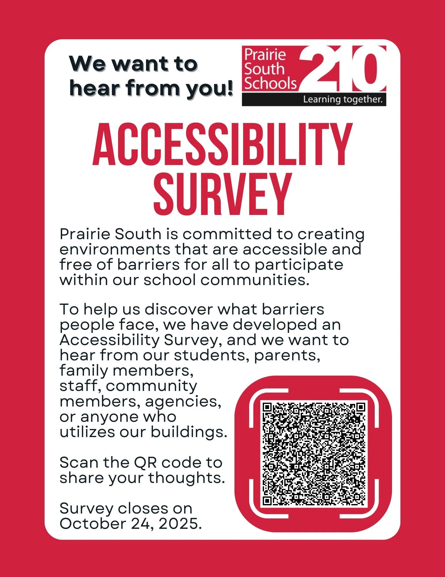 Prairie South Launches Accessibility Survey