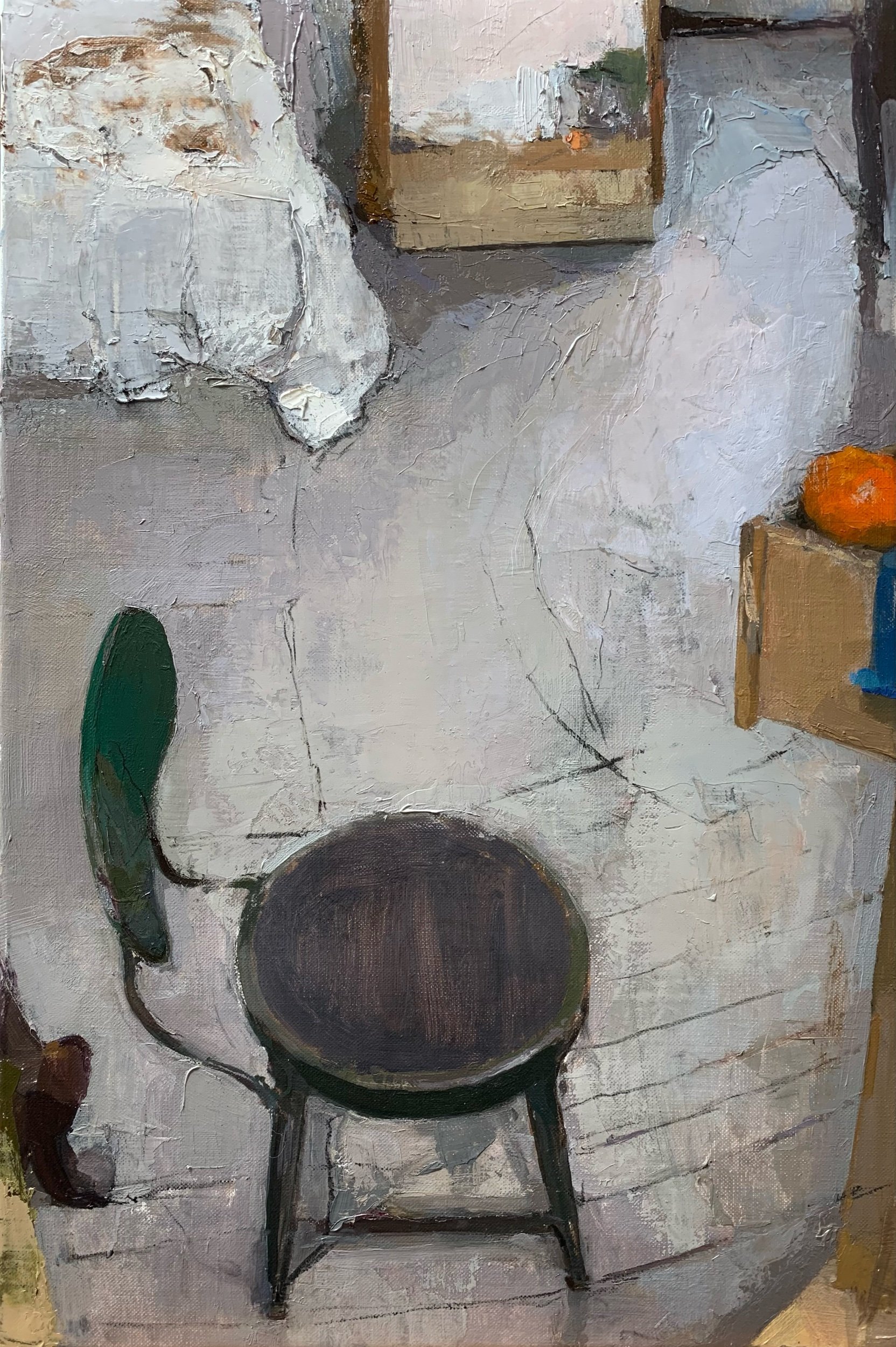   Green Chair   2020  18” x 12”  oil on linen 