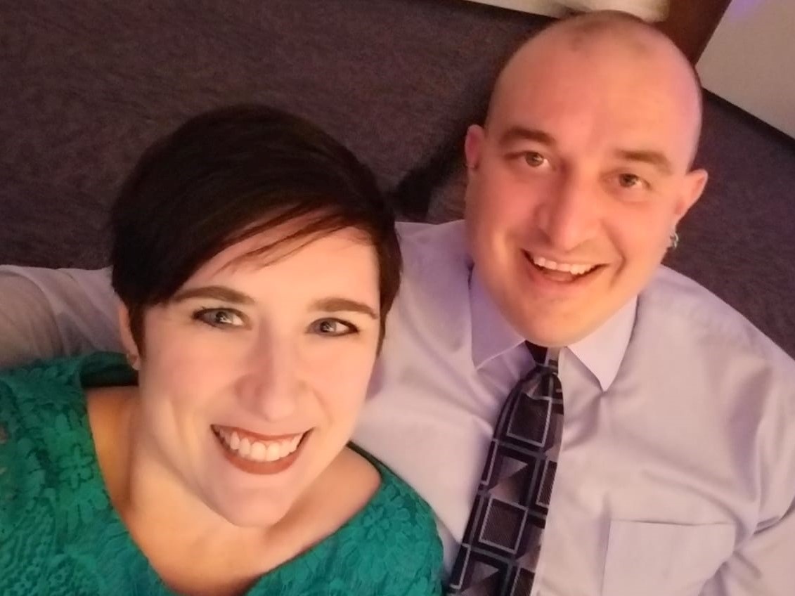 Cliff and Charlotte all dressed up for a formal date night. They have been married for 14 years this July.