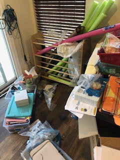 Before Desk Area Organization