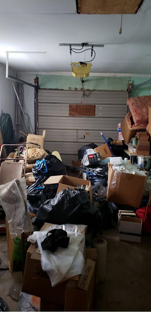 Garage Unorganized - Before Photo