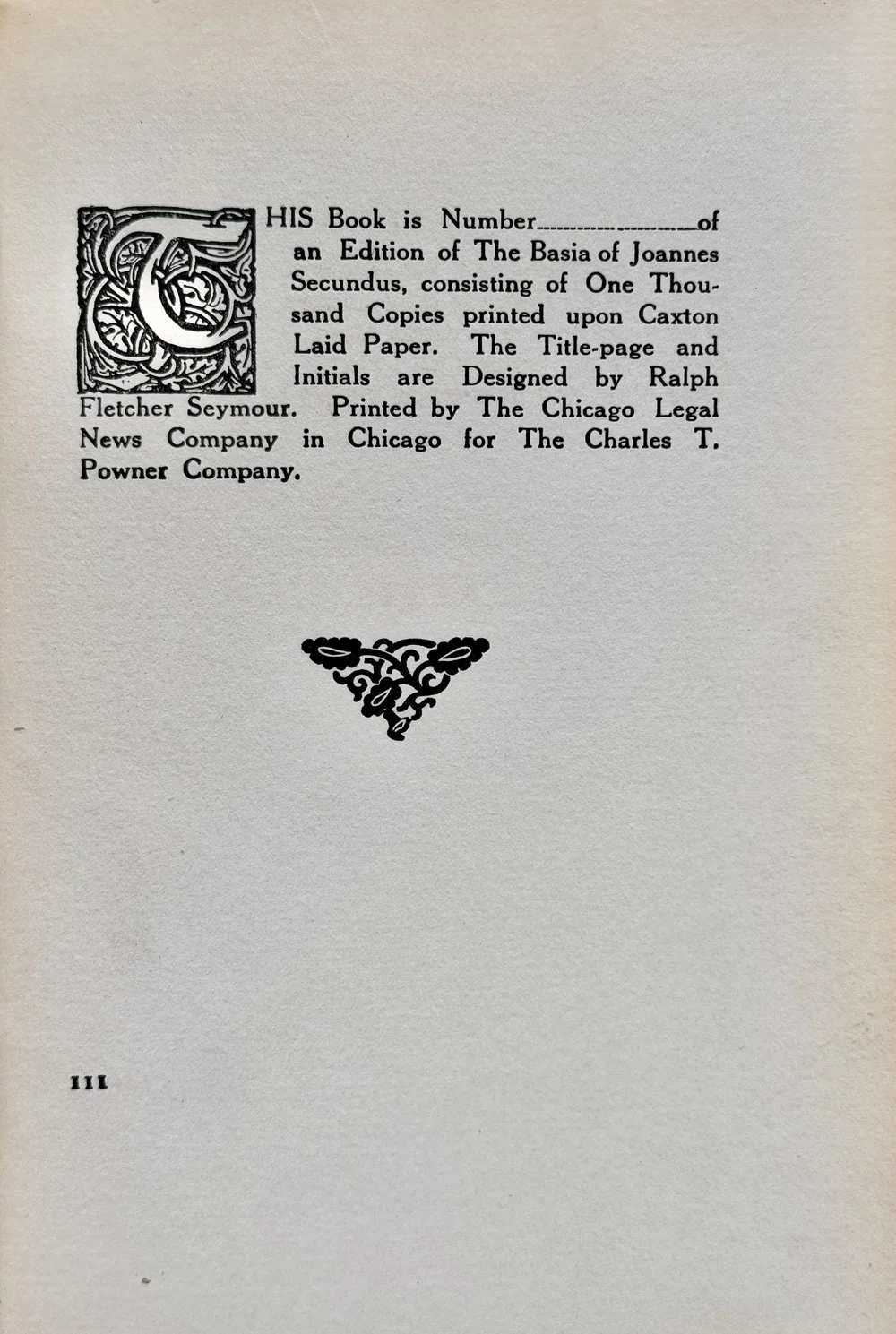 The Basia of Joannes Secundus - Charles T. Powner, 1916