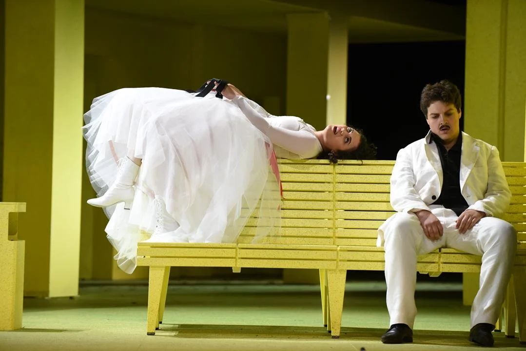 Katharina Konradi, Benjamin Russell - Don Giovanni, Staatstheater Wiesbaden 2018 - Foto: Karl & Monika Forster