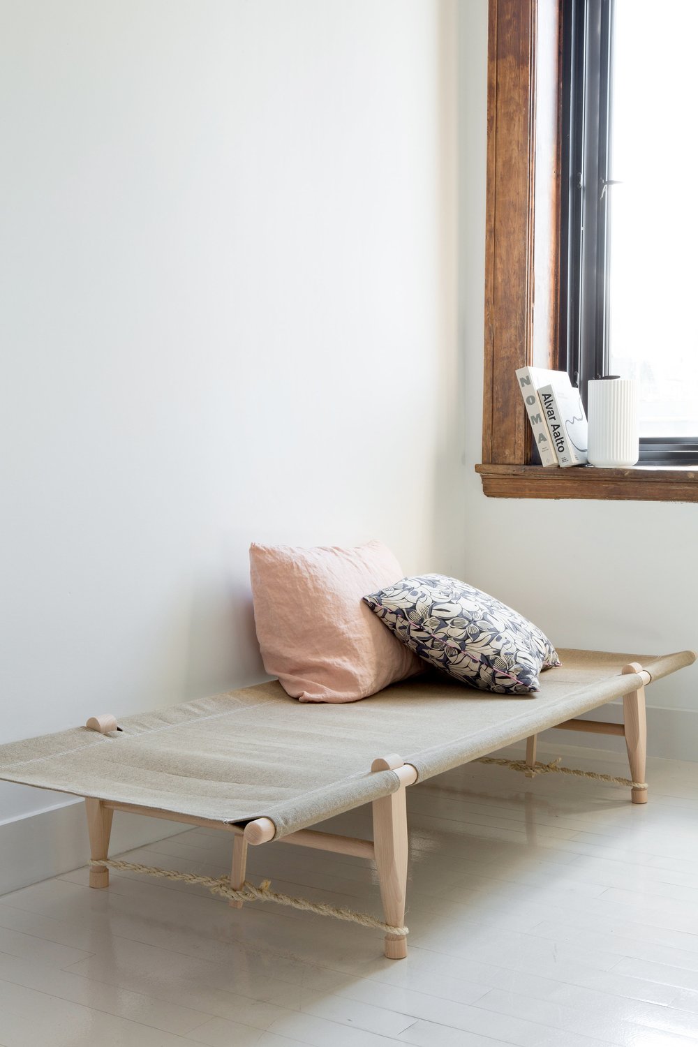 natural wood daybed on Ogk Safari Daybed Natural Objects Nyc