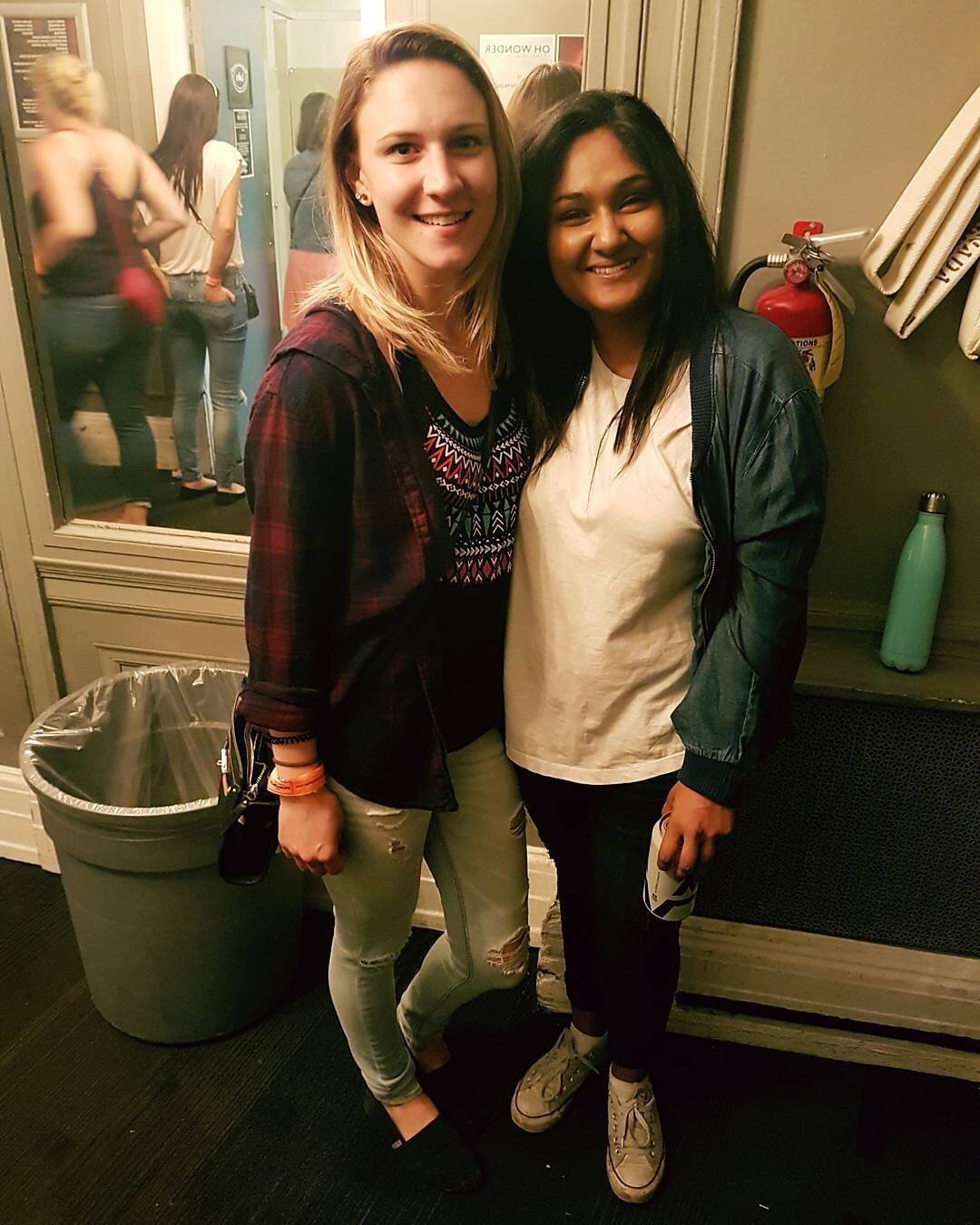 I used to cry and beg my parents to take me to a Simple Plan show (circa 2003) and here I am finally seeing them live in Toronto with my Moe!!! Cheers to another rare photo of us and to another night belting whiny pop punk songs 🤡👭