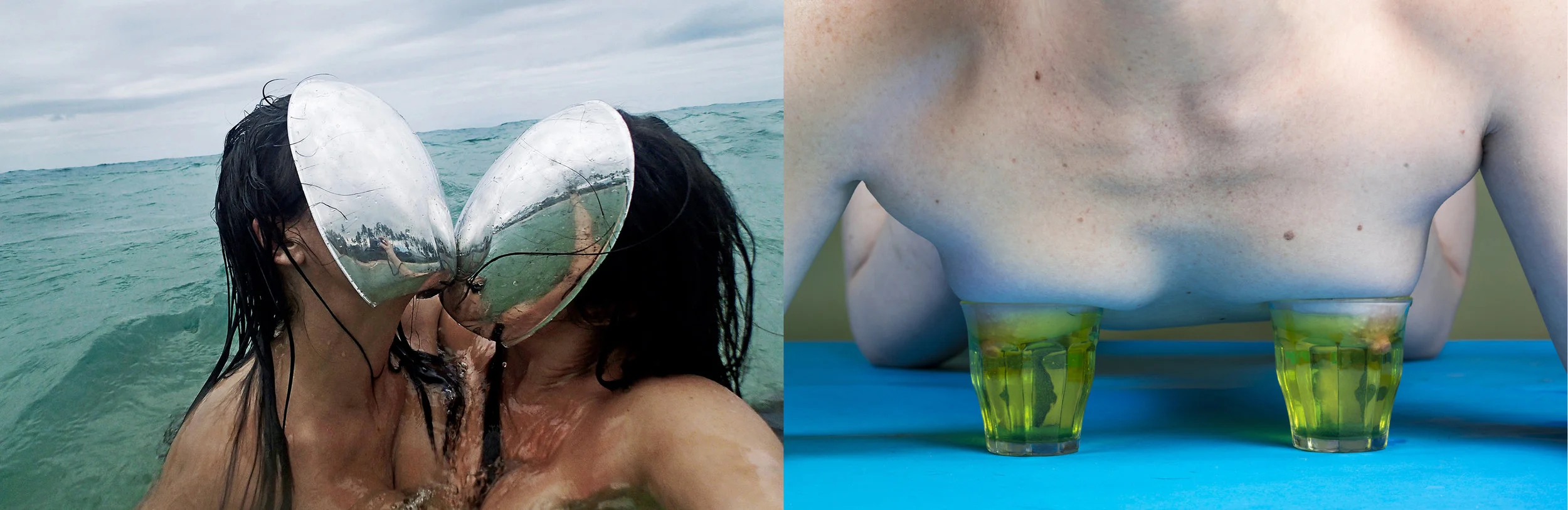 Kiss / This One Is About Distortion Cuntemporary Artists Presents (Marne Lucas/Joanne Leah) 2018, 13 x 40", archival pigment print edition 1/5