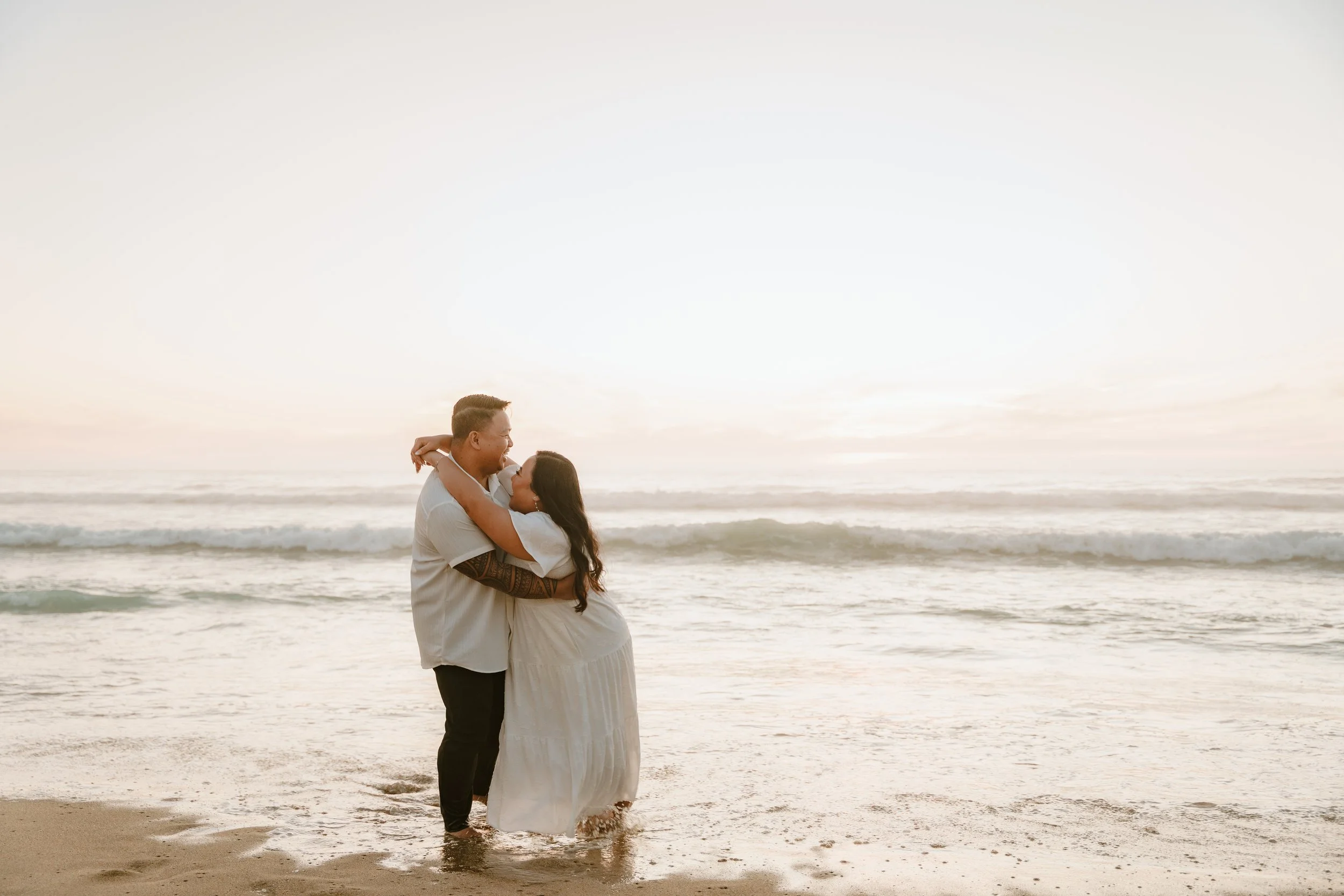 A Coastal Engagement Session | Daisy, Eddy &amp; Mika