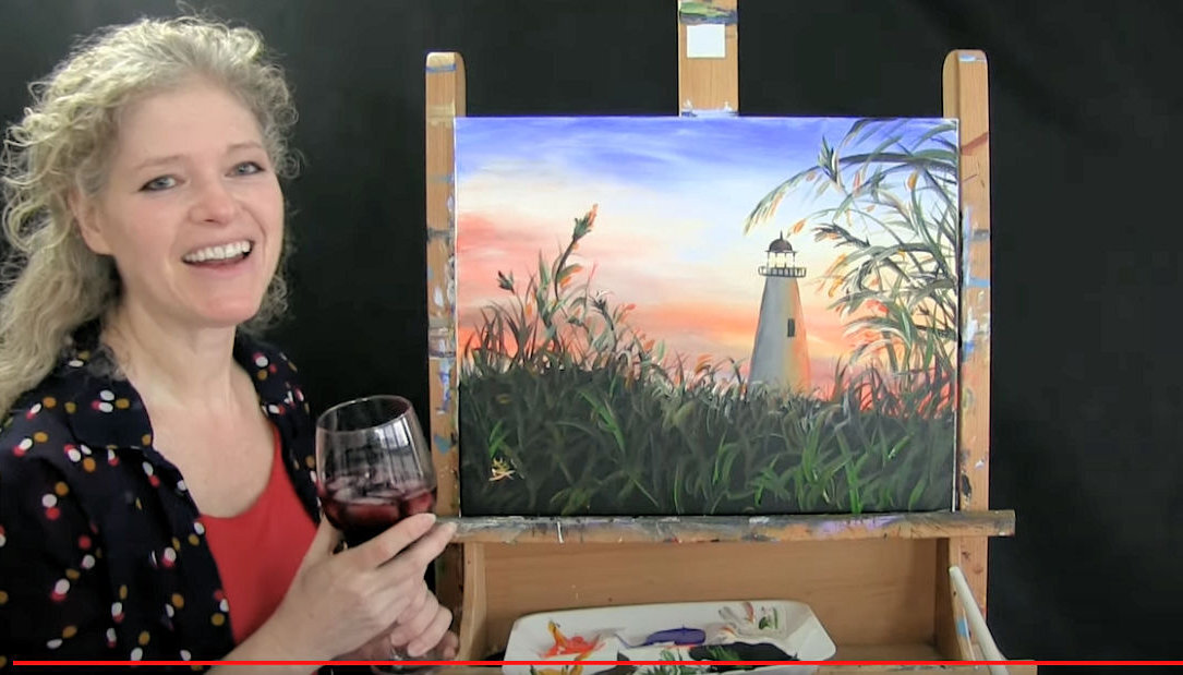 Paint and Sip Kits at Home & Video Lesson, Paint Party