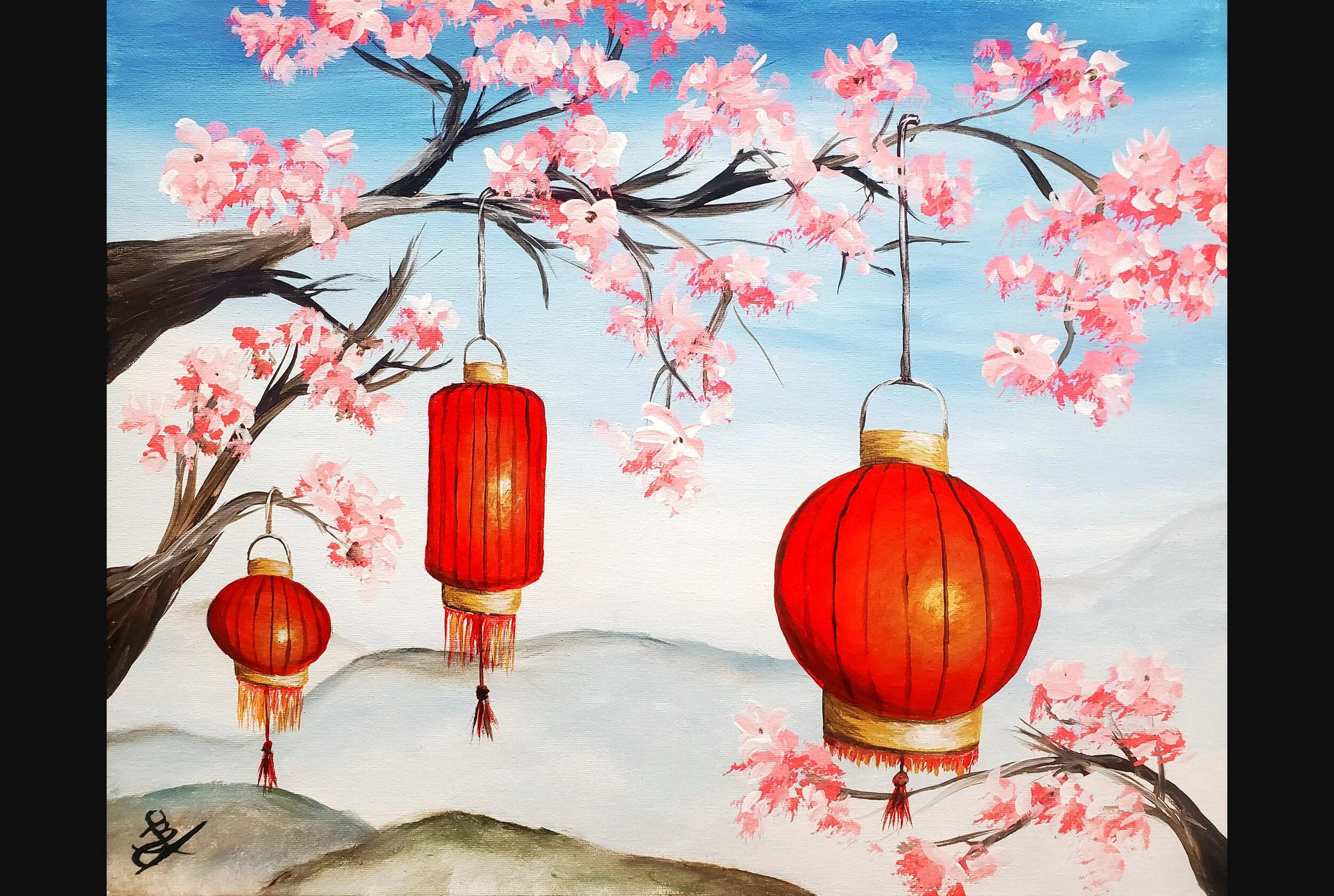 Cherry Blossom Lanterns