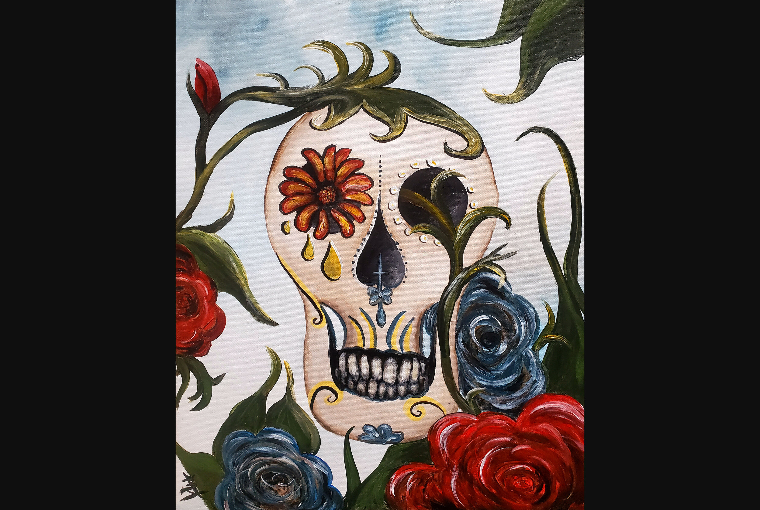 Sugar Skull and Roses