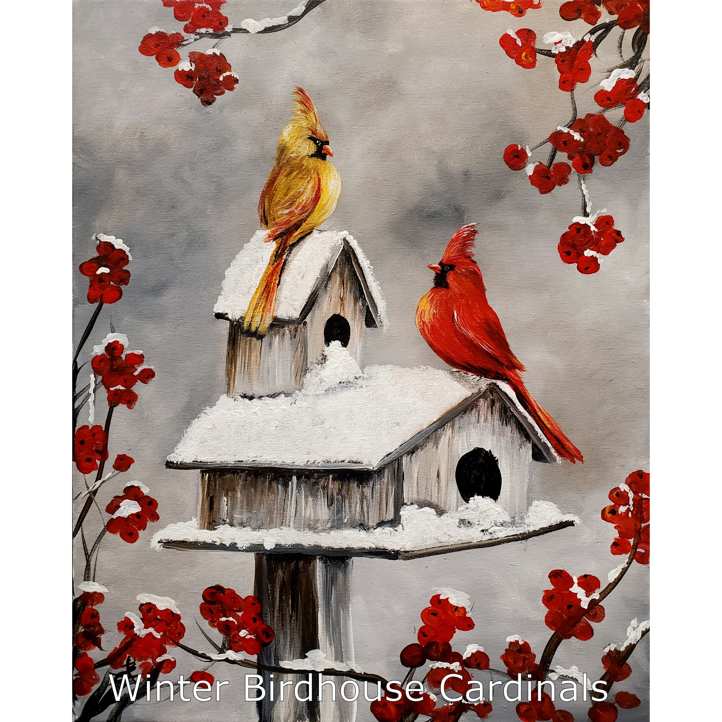 Winter Birdhouse Cardinals2.jpg