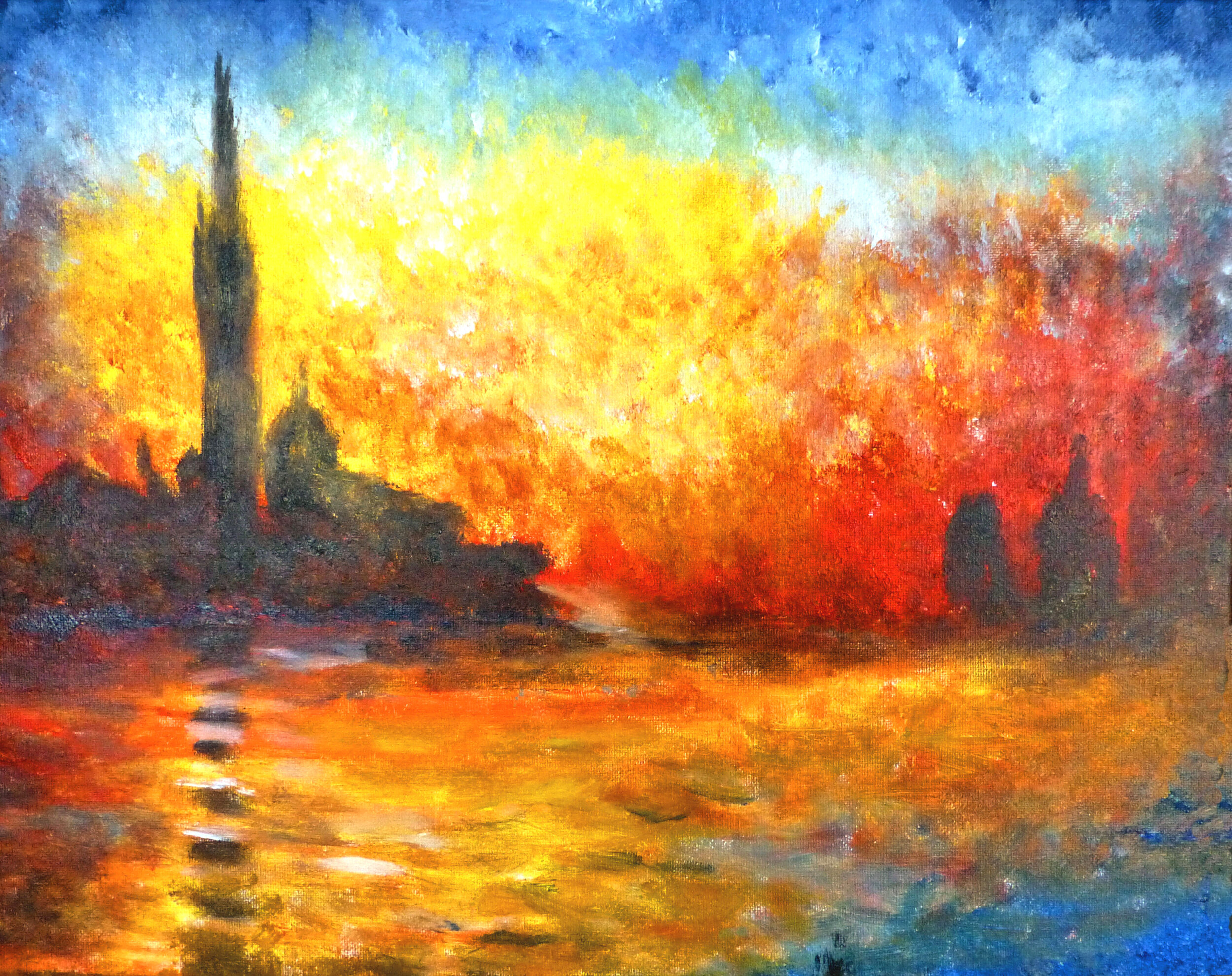 San Giorgio Maggiore at Dusk - Monet