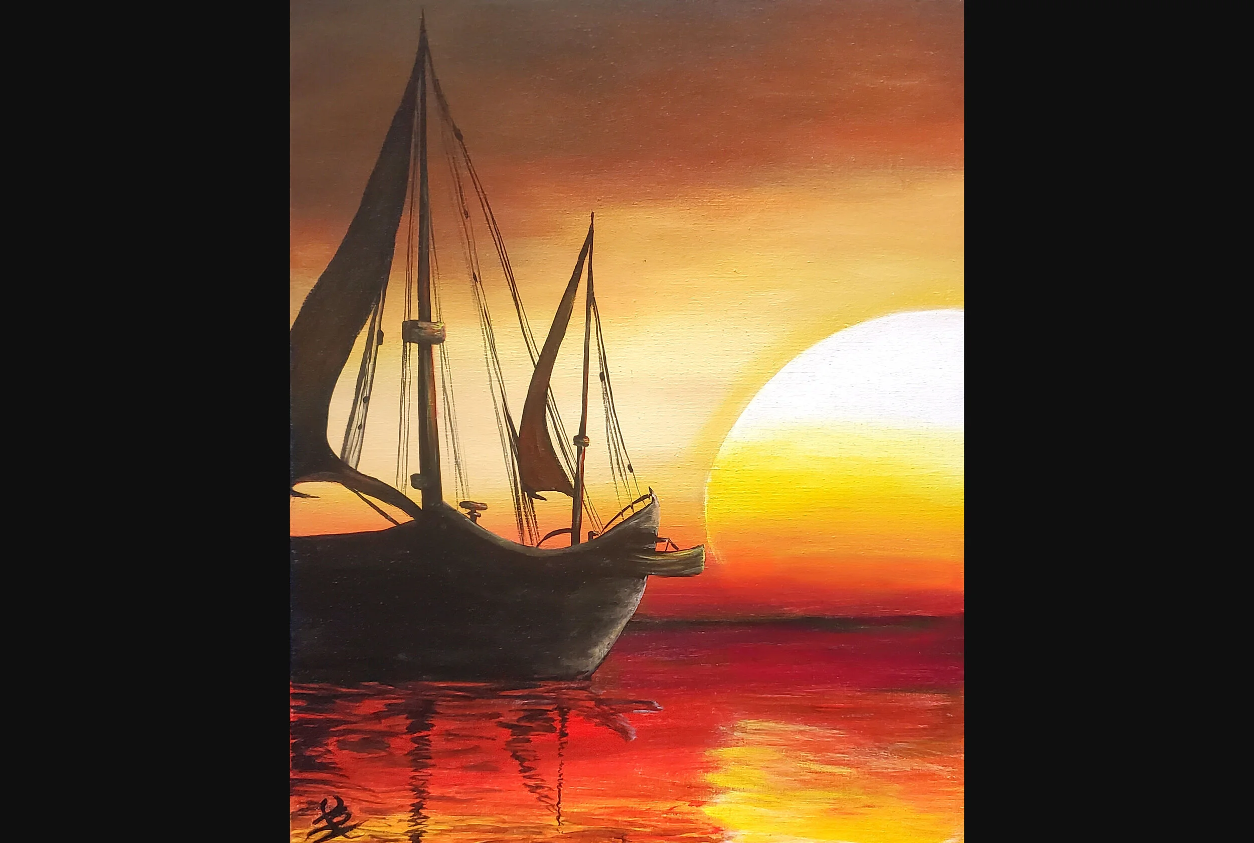 Sunset Sailboat