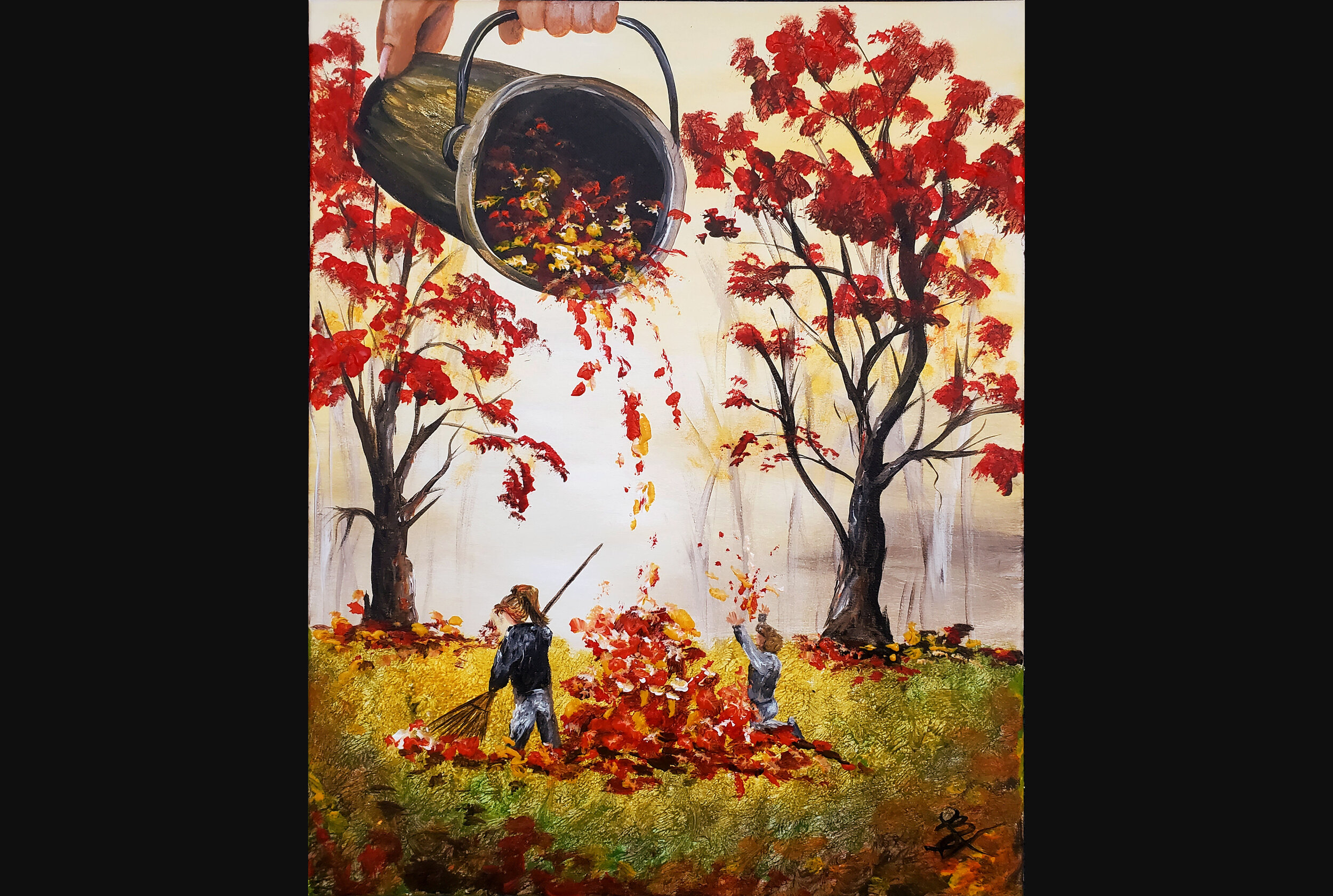 Autumn Leaf Bucket