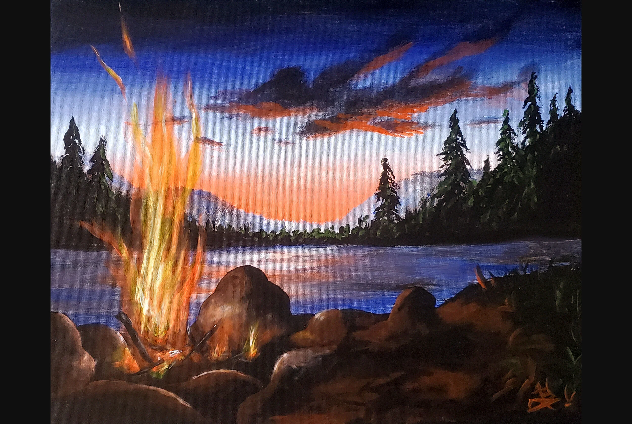 Sunset Campfire